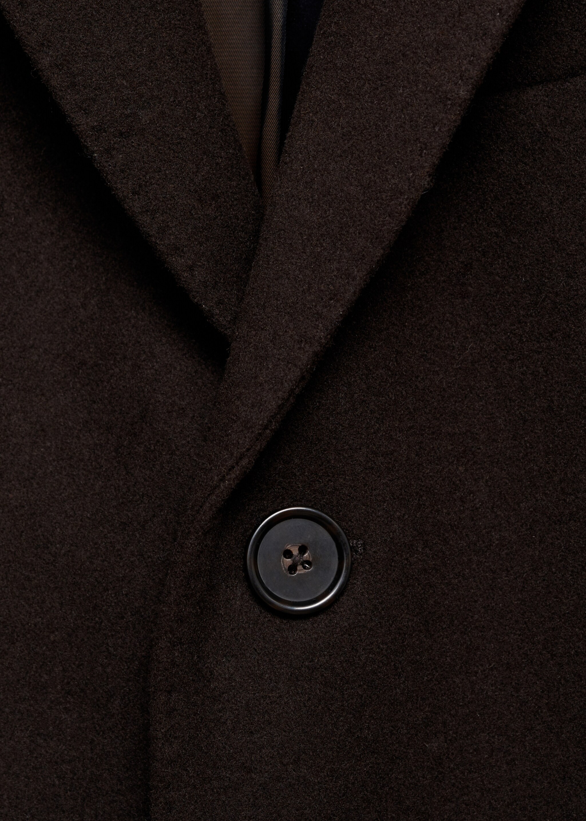 Long recycled wool coat - Details of the article 8