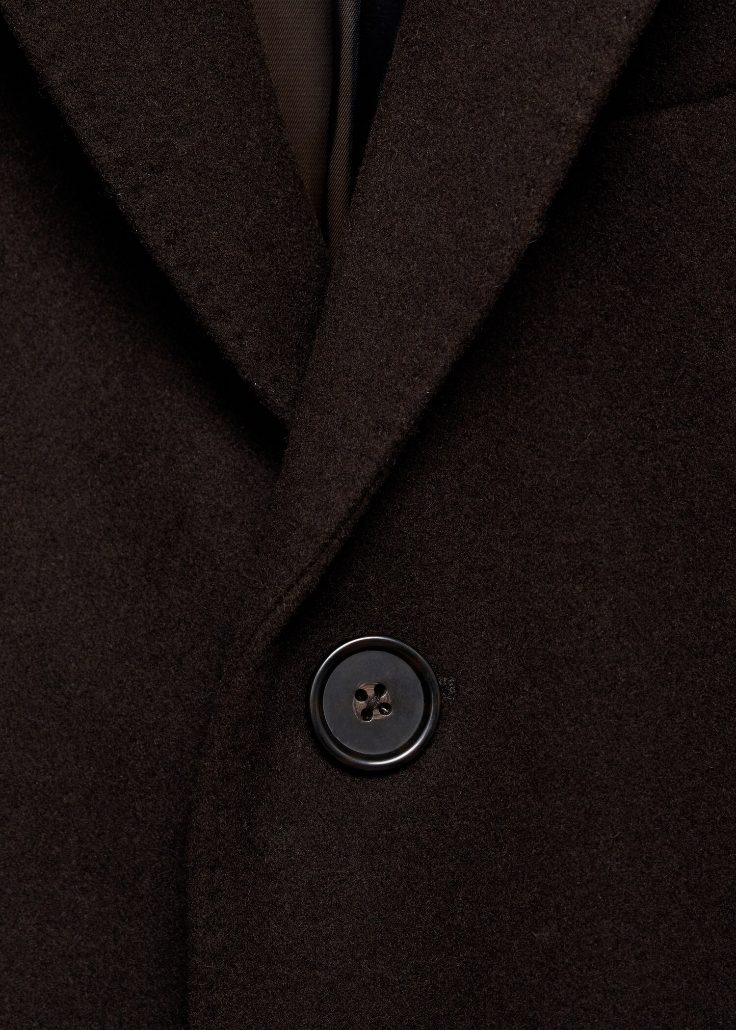 Long recycled wool coat - Details of the article 8