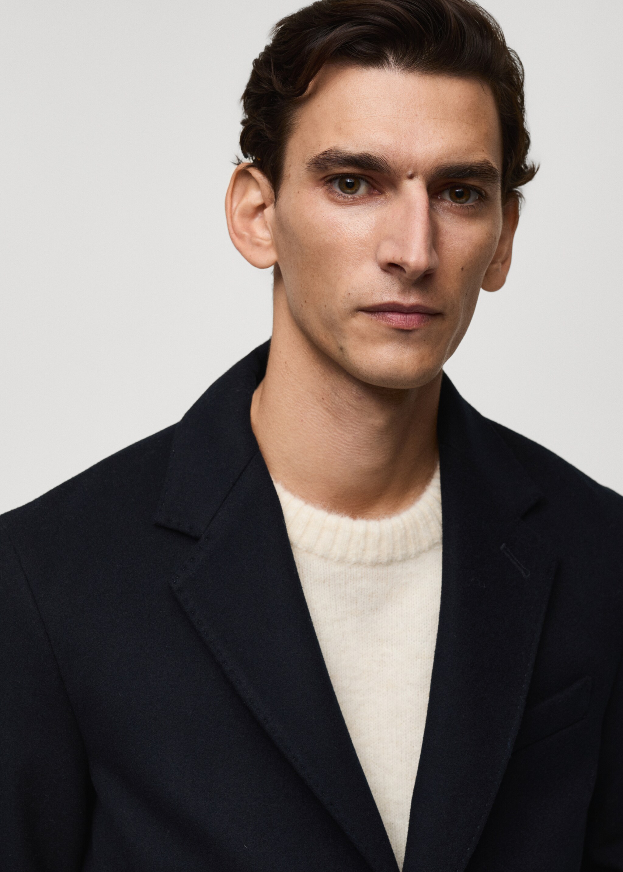 Long recycled wool coat - Details of the article 1