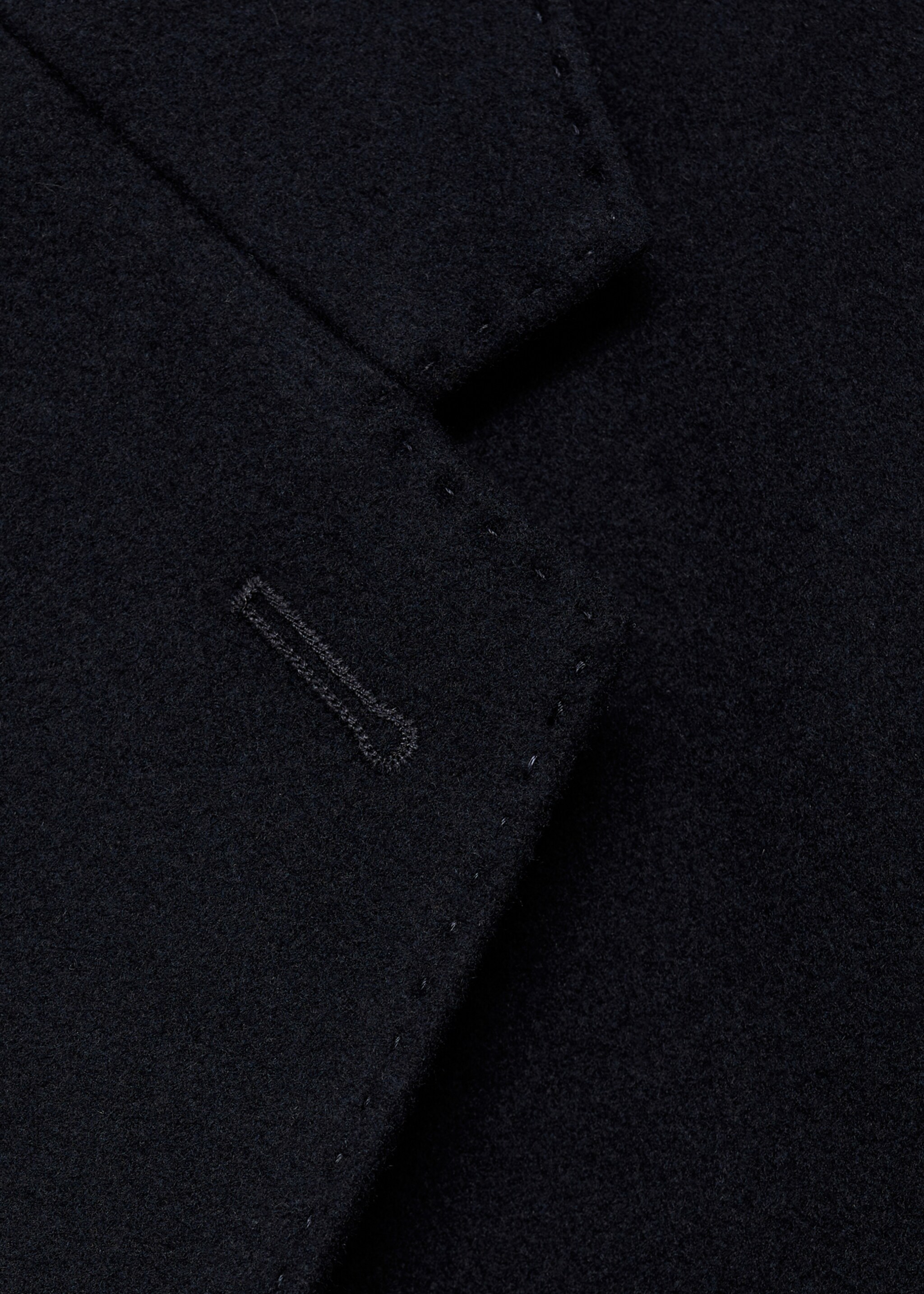 Long recycled wool coat - Details of the article 8