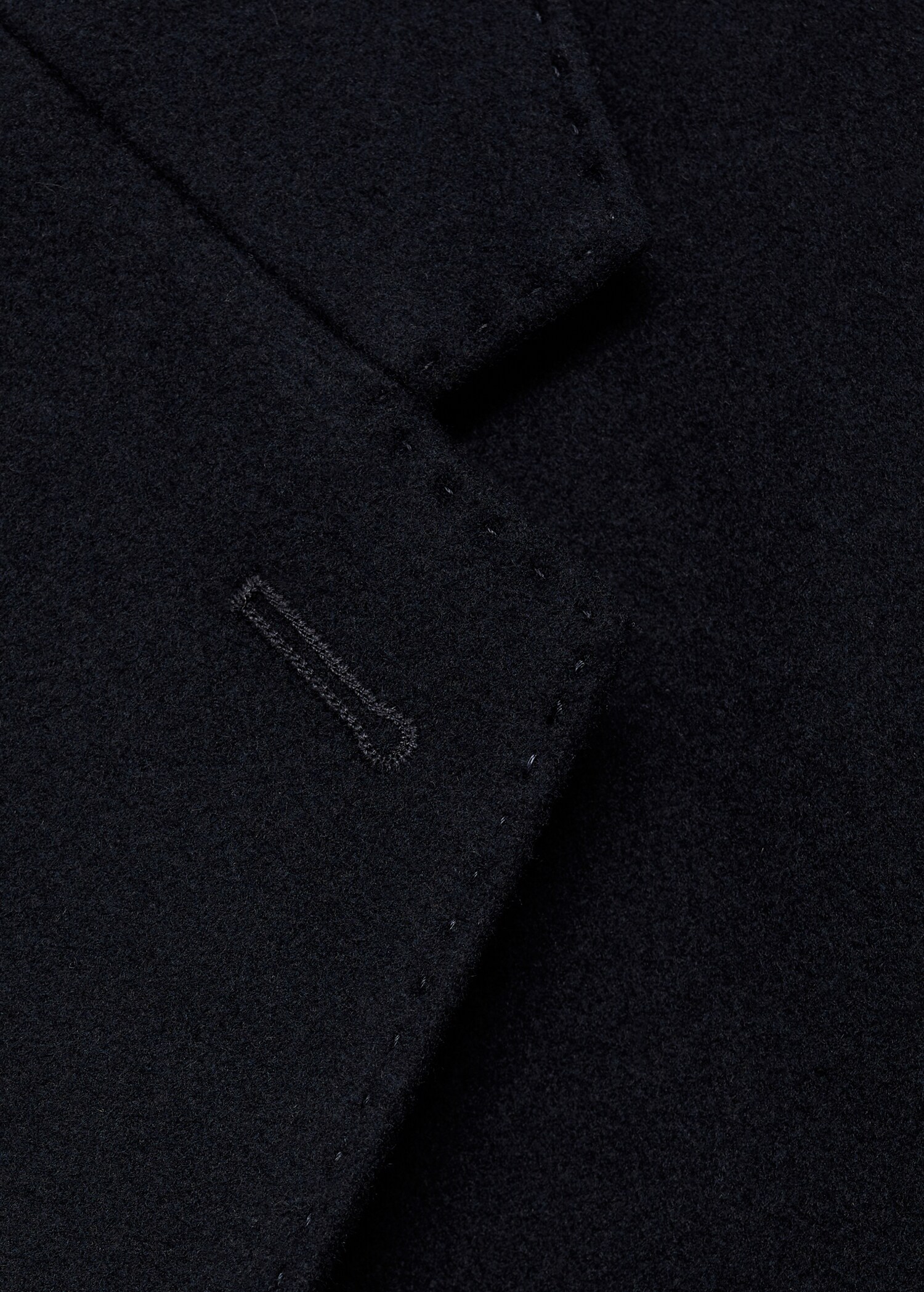 Long recycled wool coat - Details of the article 8