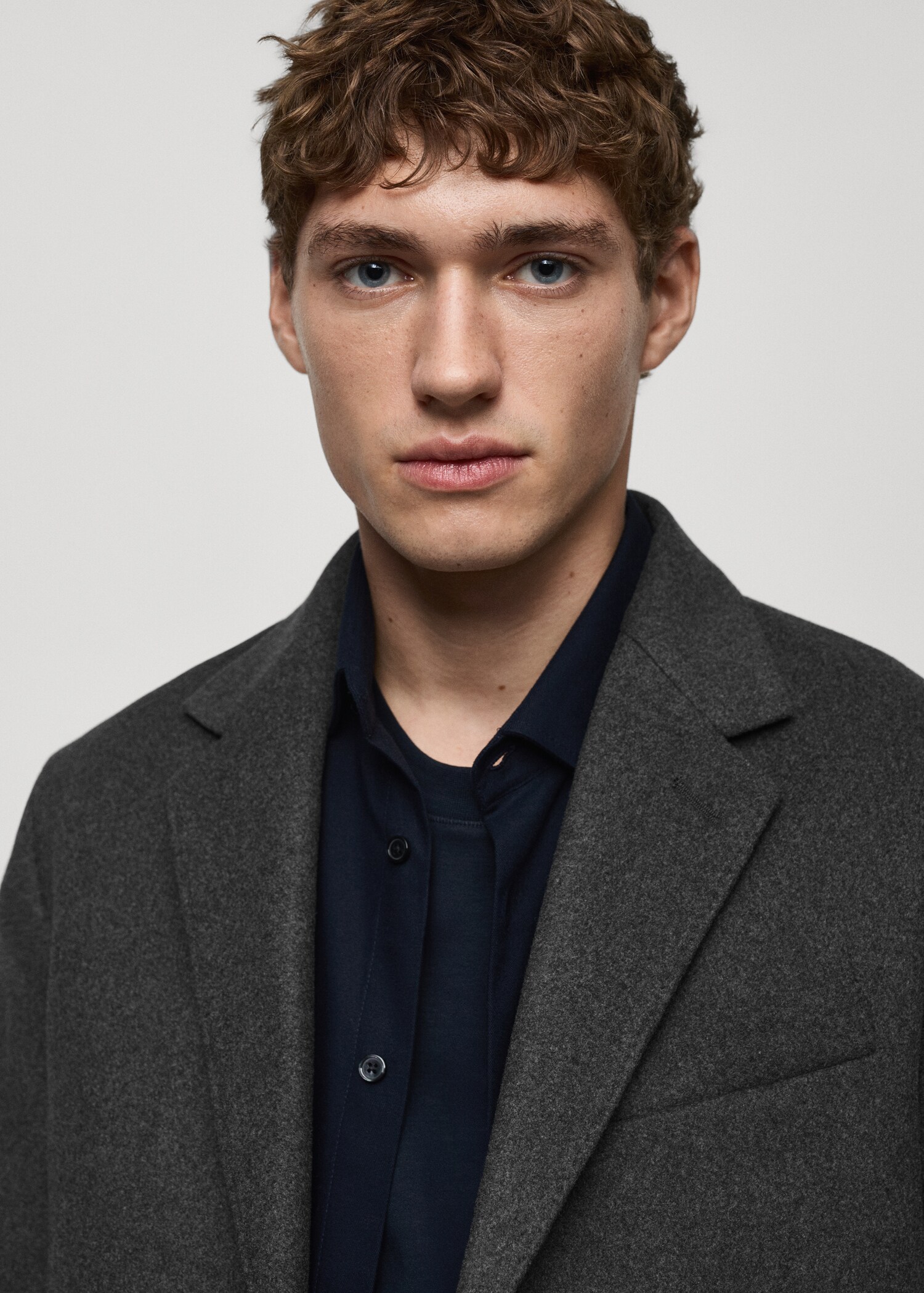 Long recycled wool coat - Details of the article 1