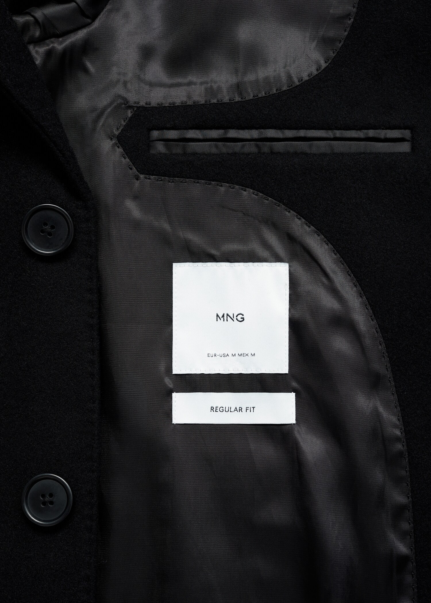 Long recycled wool coat - Details of the article 0