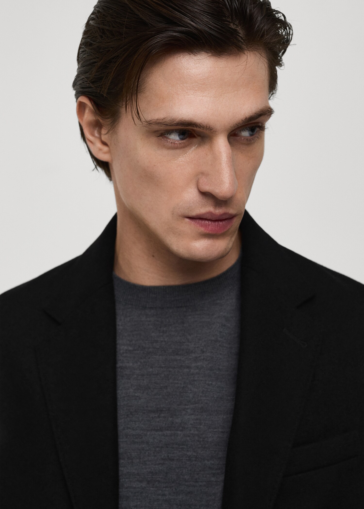 Long recycled wool coat - Details of the article 1