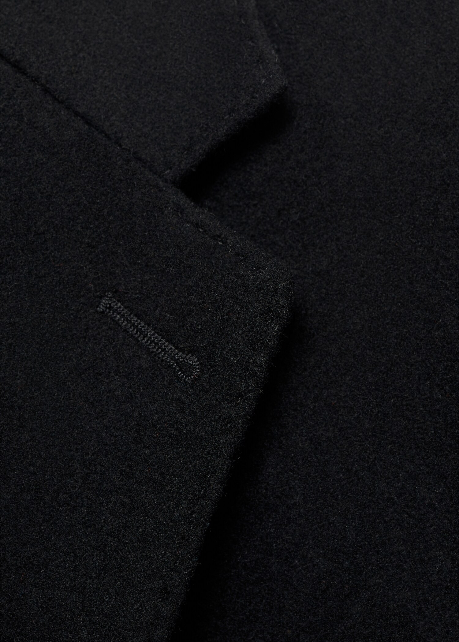 Long recycled wool coat - Details of the article 8