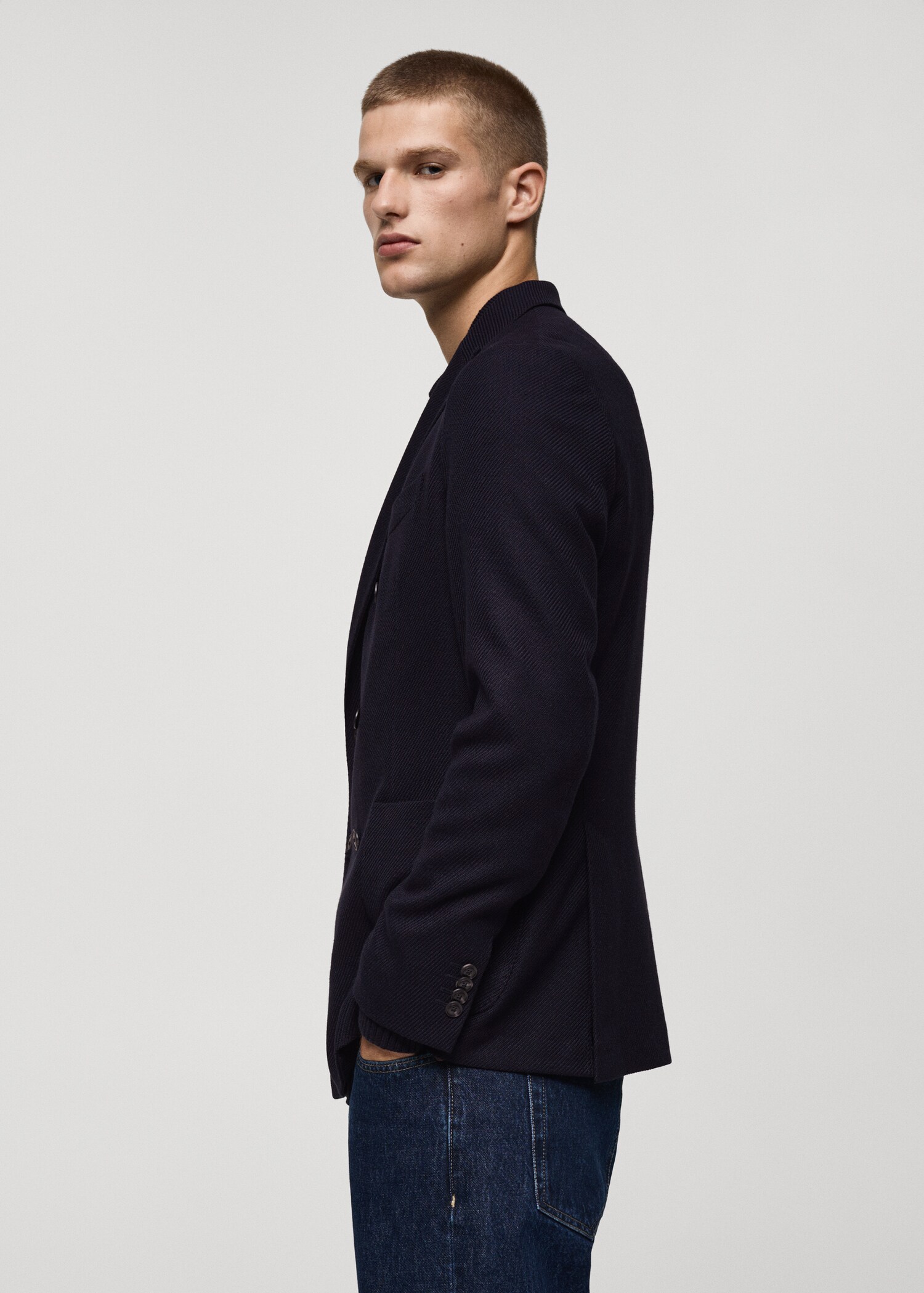 Veste croisée twill slim-fit - Détail de l'article 2