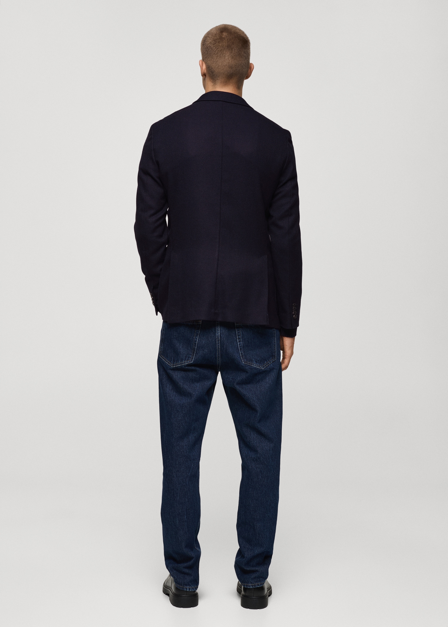 Veste croisée twill slim-fit - Verso de l’article