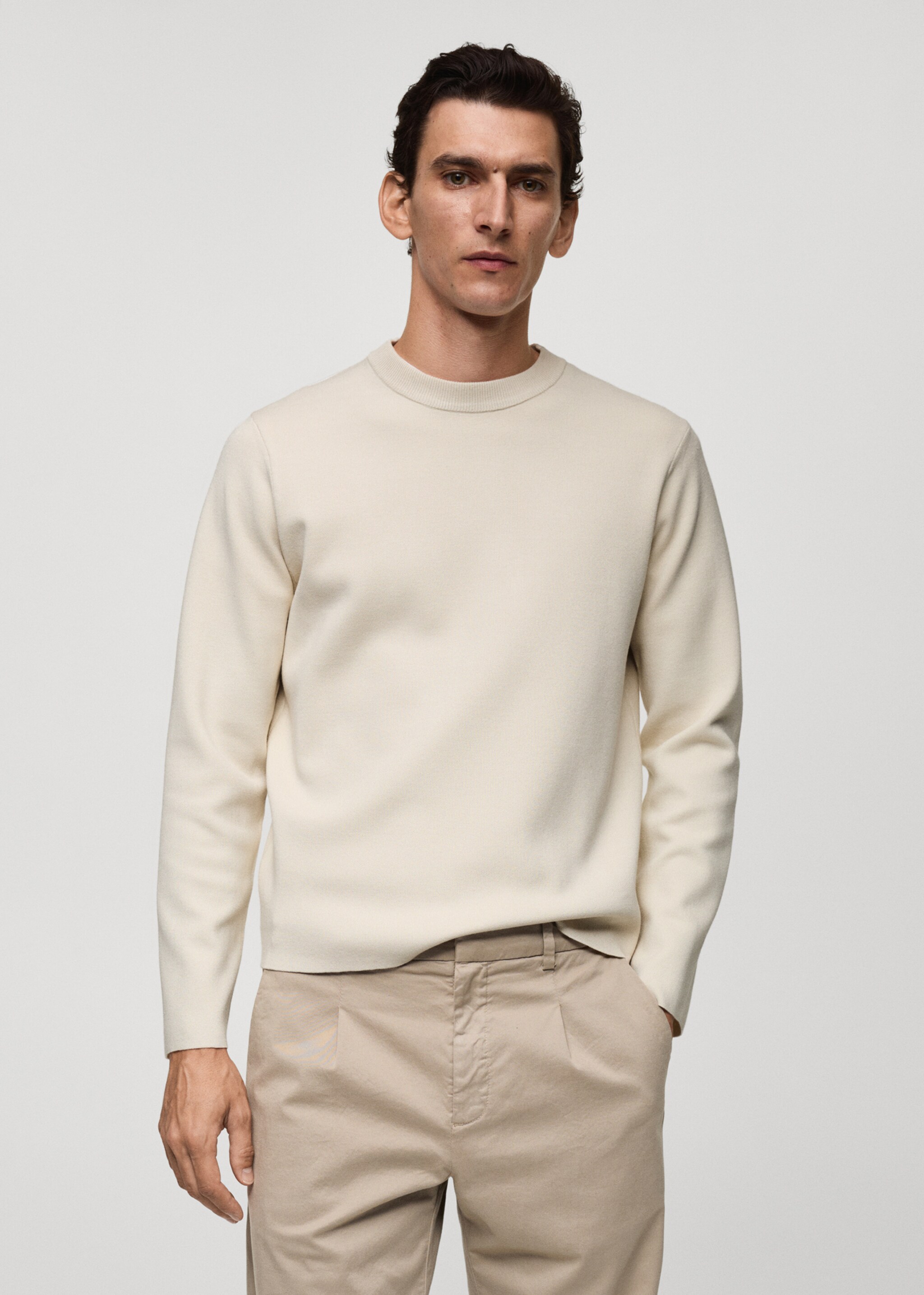 Jersey punto medio regular fit - Plano medio