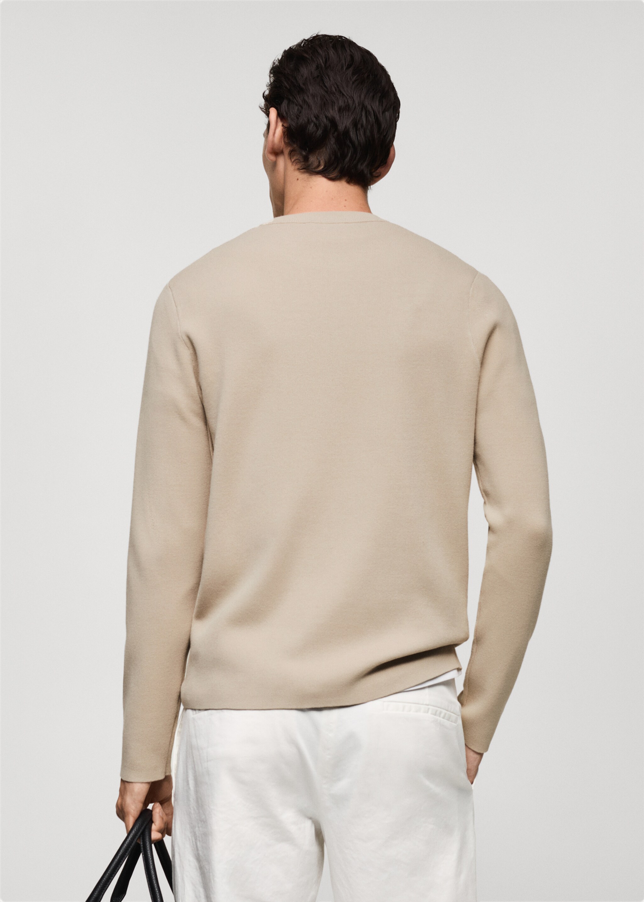 Regular-fit knitted sweater - Reverse of the article