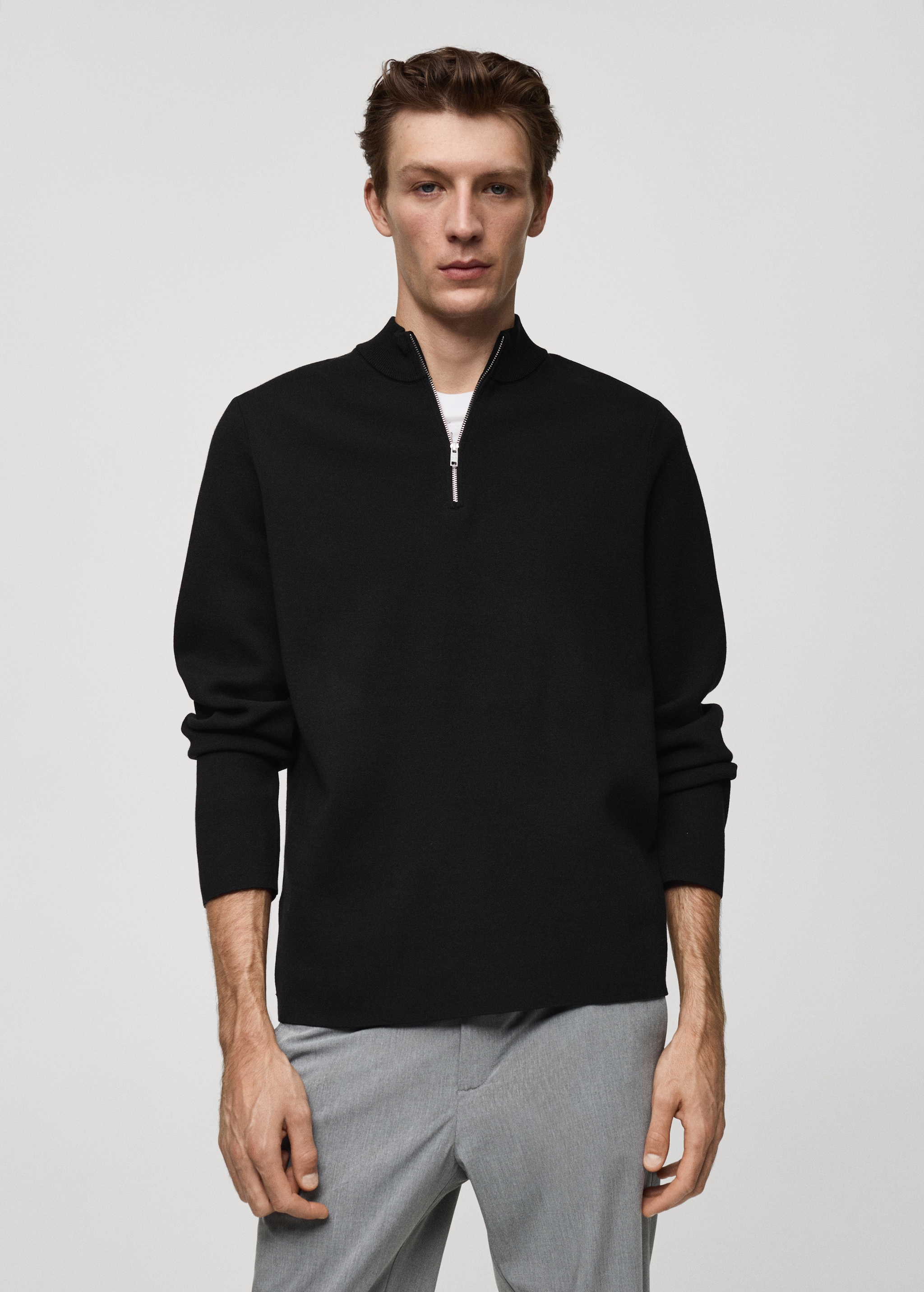 Pull Over Mango Pull Homme Pull-over Maille Moyenne Col Montant