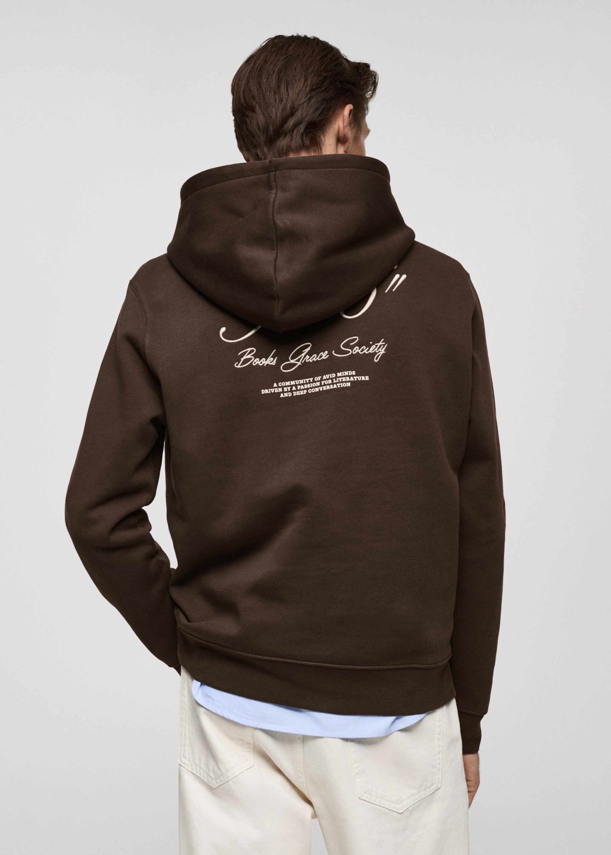 Sudadera capucha bordado - Reverso del artículo