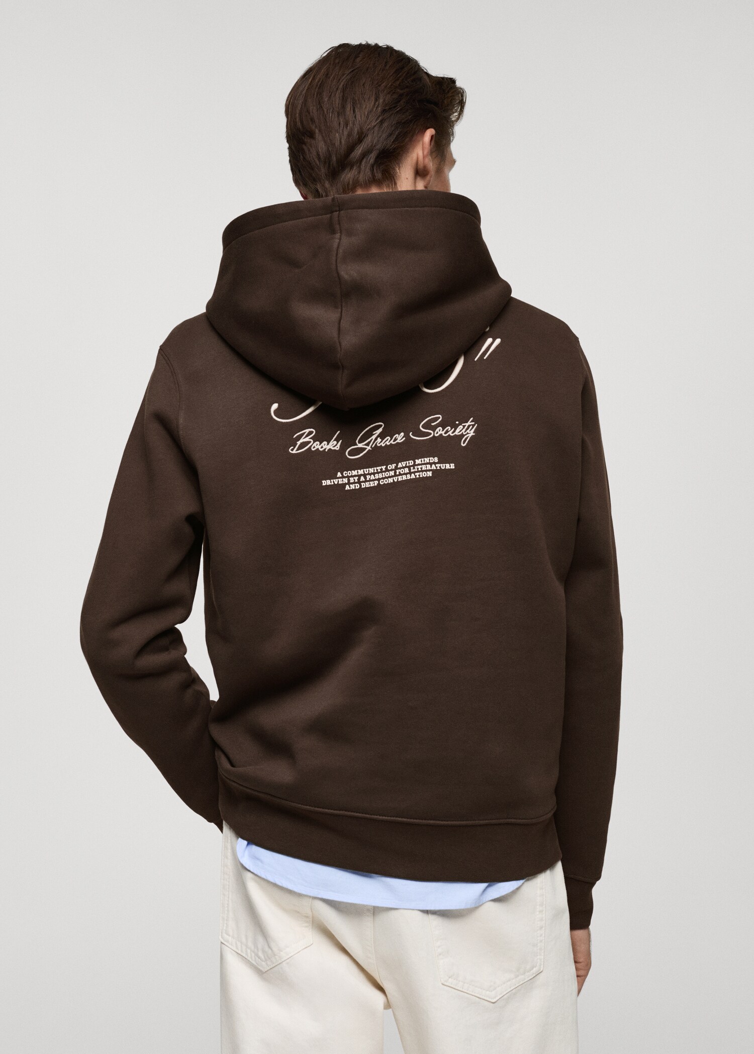 Sudadera capucha bordado - Reverso del artículo