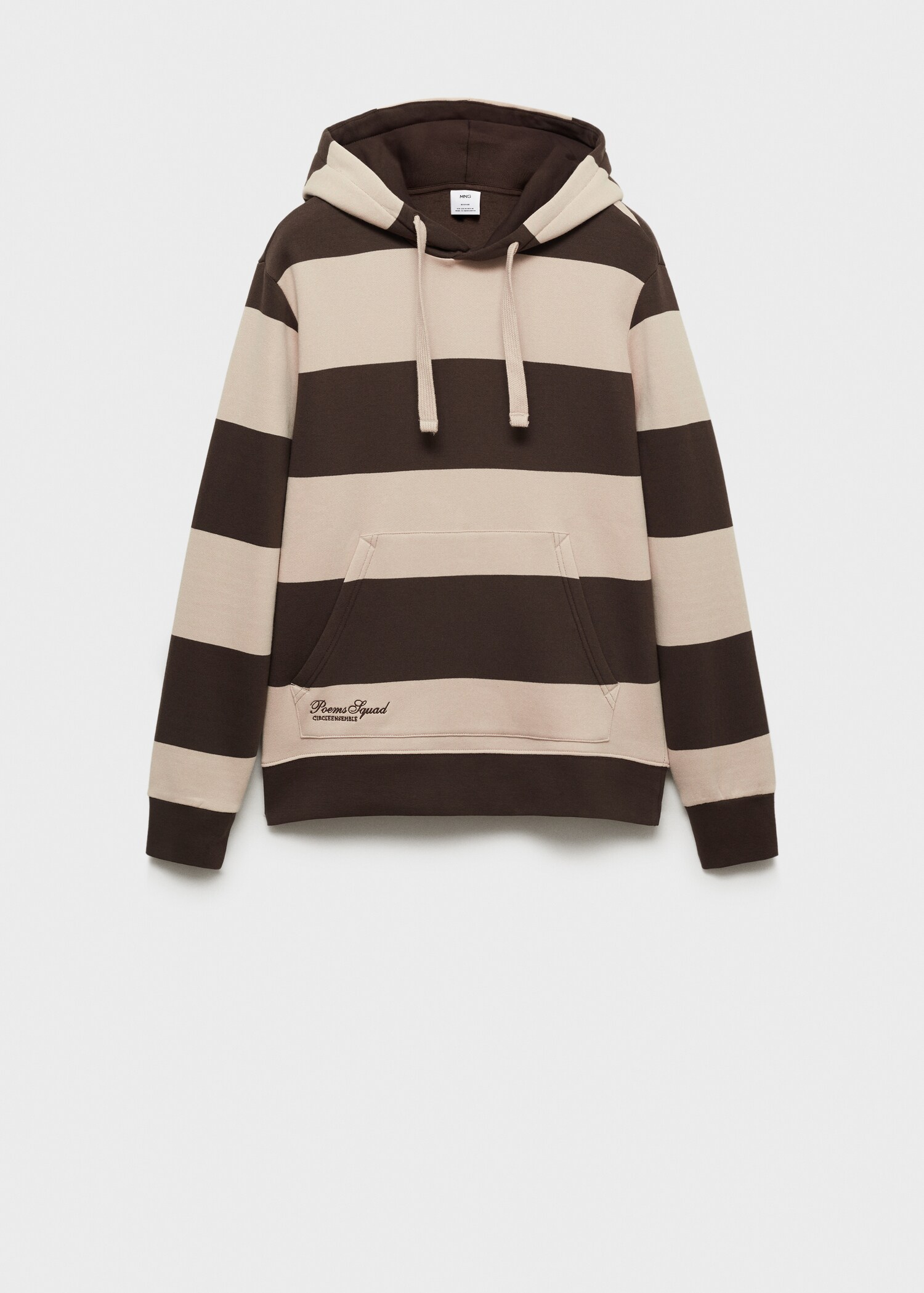 Striped hooded sweatshirt - Article without model