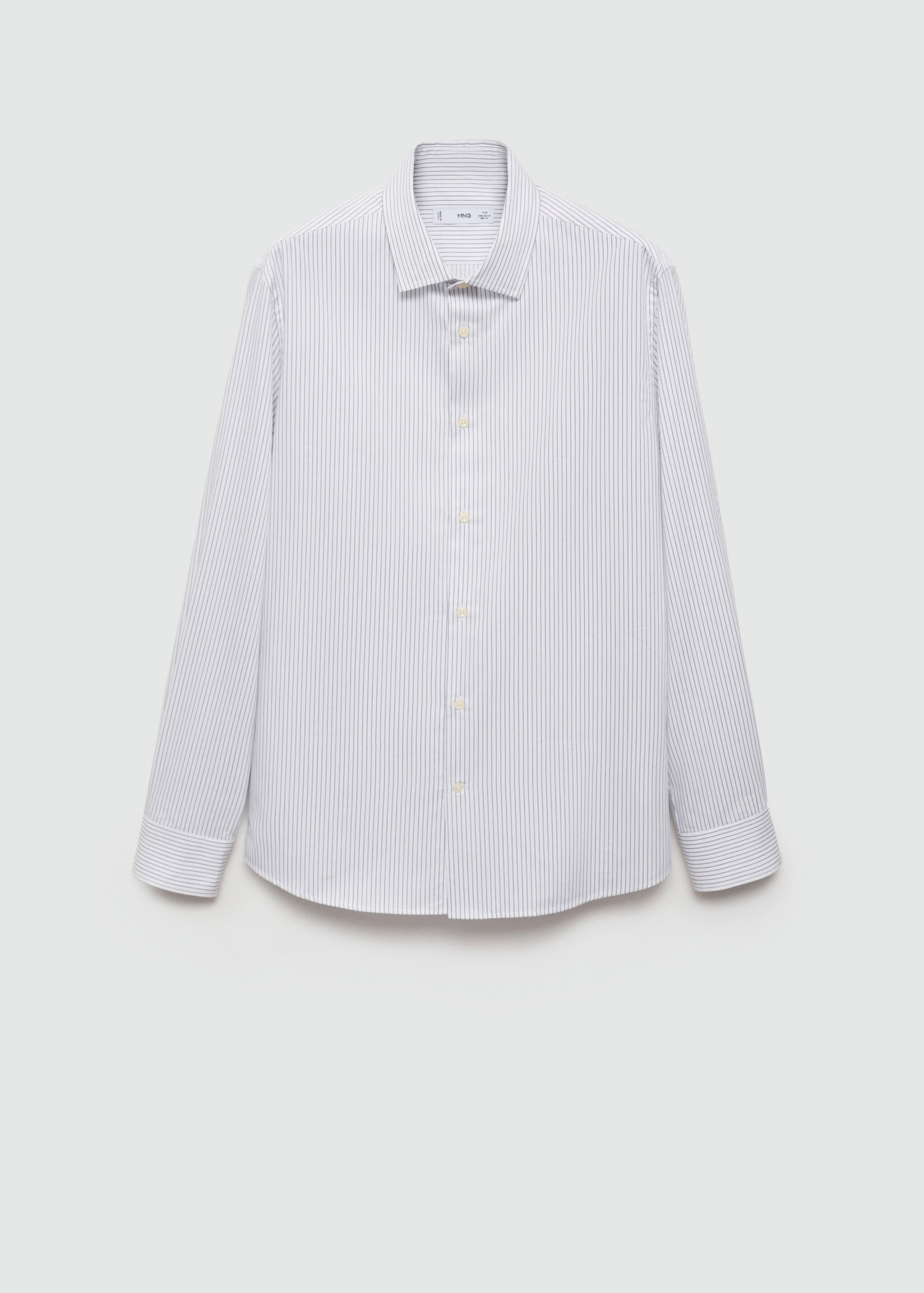 Slim fit striped cotton shirt - Article without model
