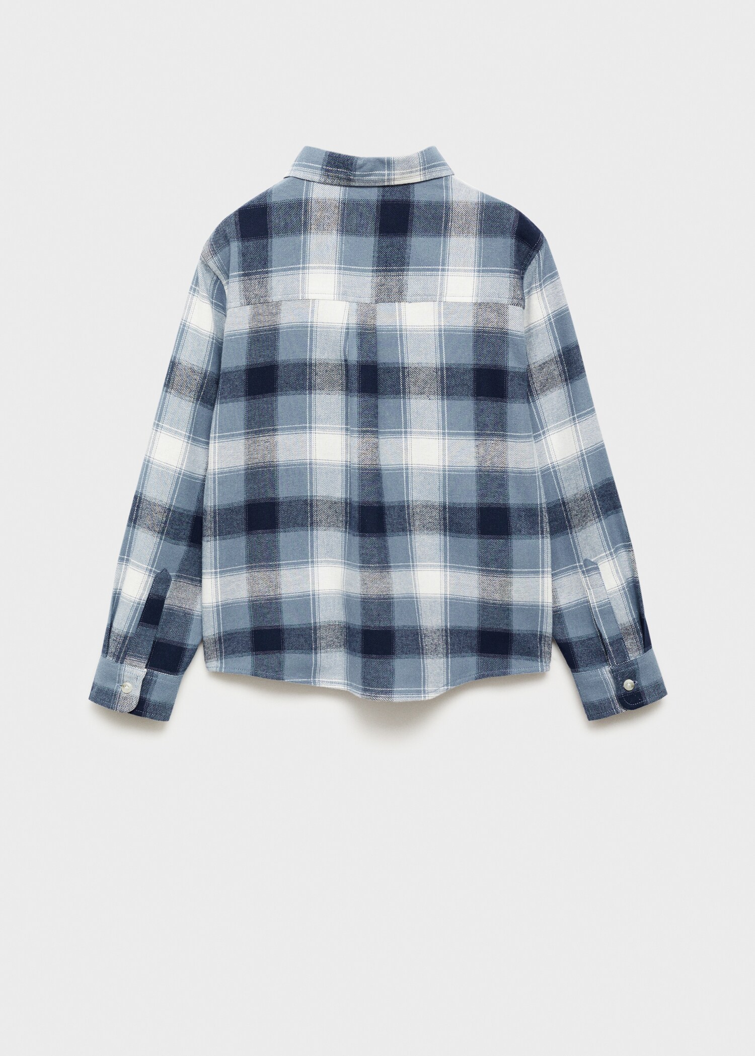 Chest-pocketed check shirt - Reverse of the article