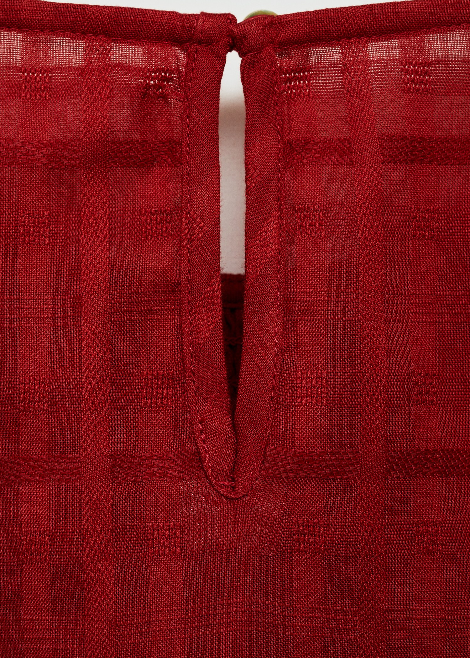 Gathered details cotton blouse - Details of the article 0