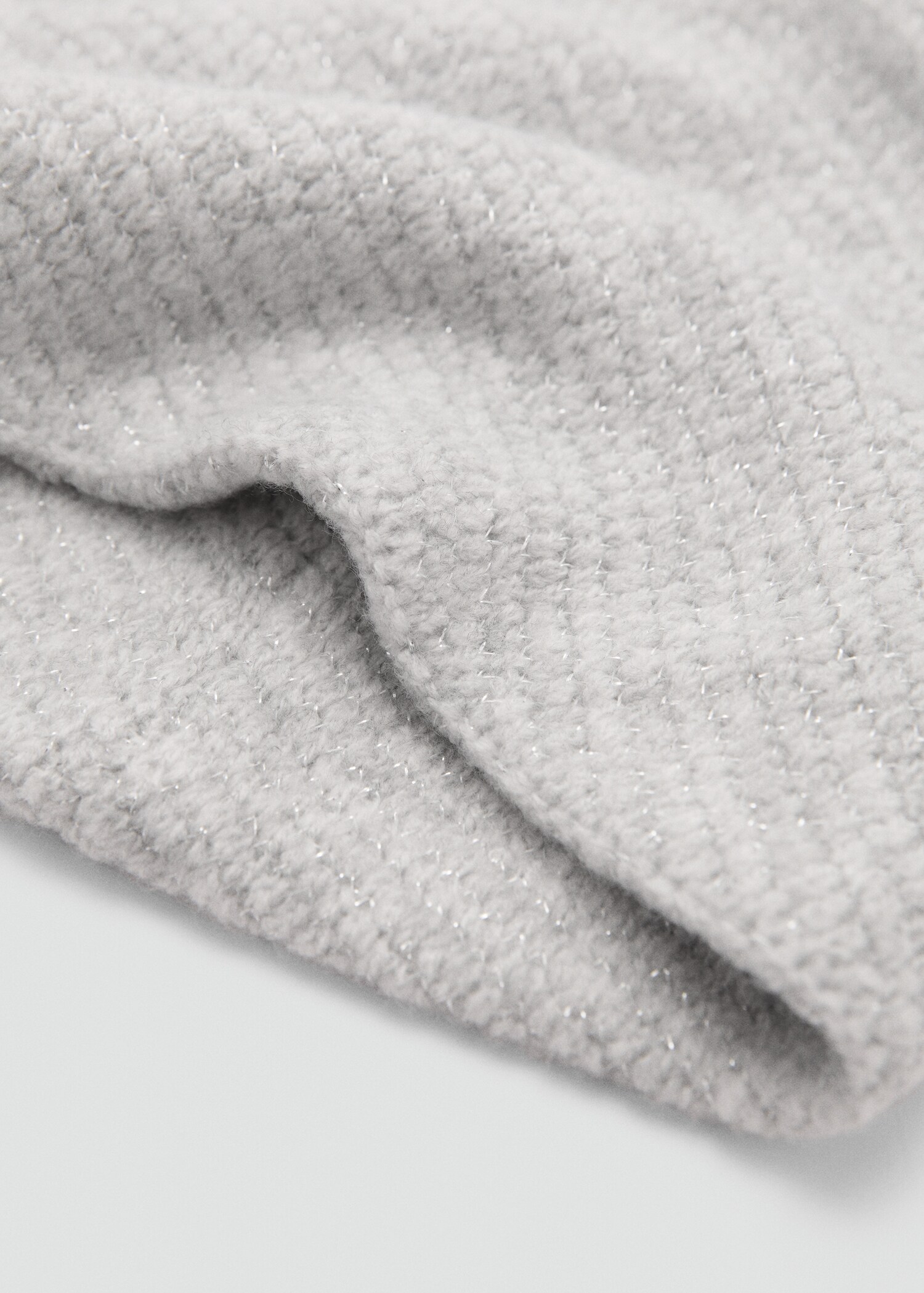 Lurex knitted scarf - Medium plane
