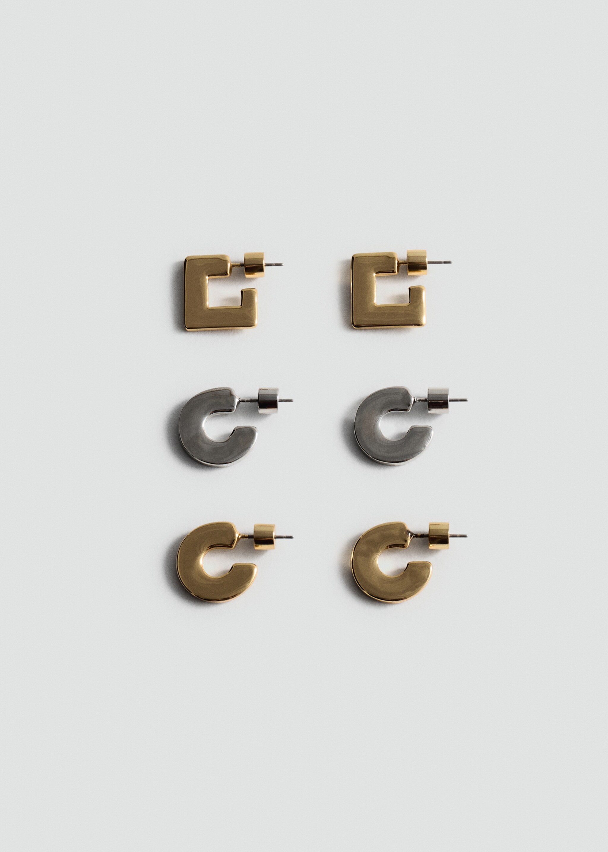 Pack 3 pendientes aros - Artículo sin modelo
