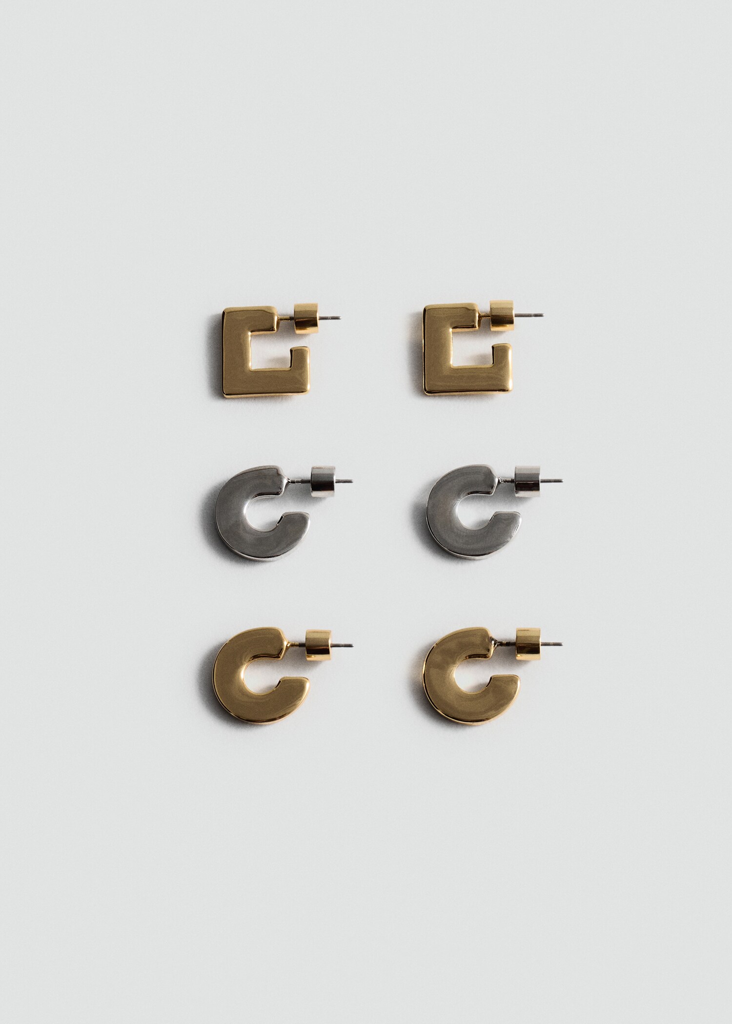 Pack 3 pendientes aros - Artículo sin modelo