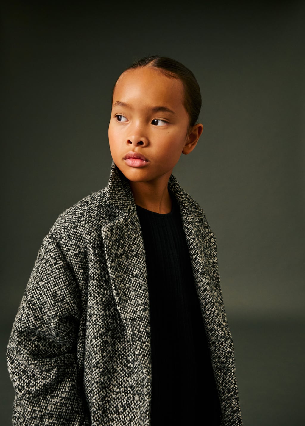 Buttoned wool coat Kids MANGO USA