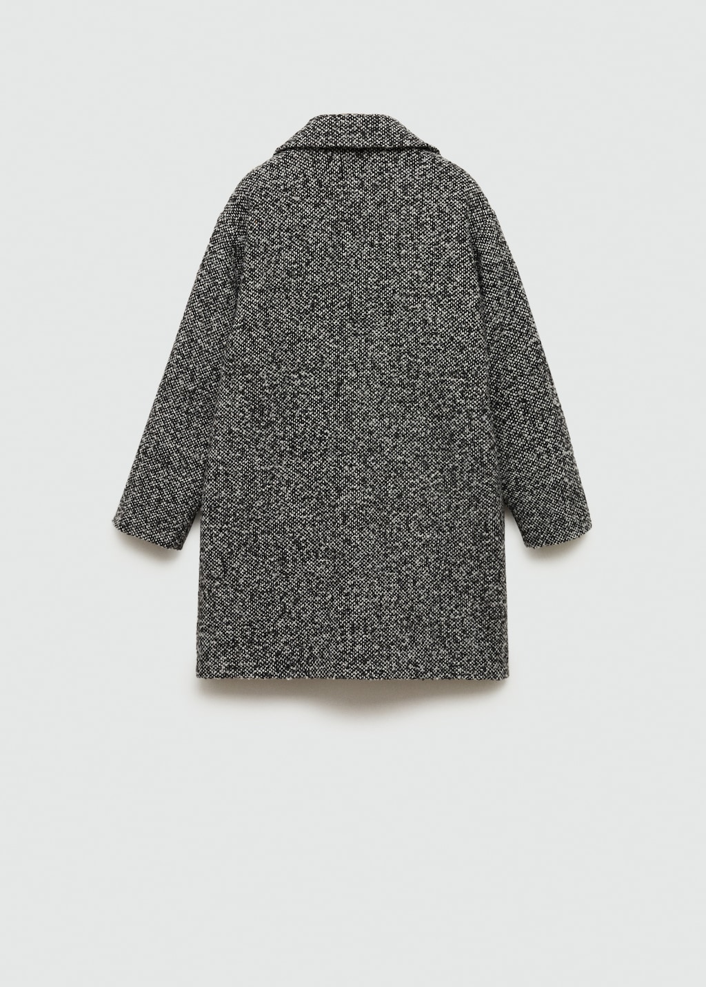 Buttoned wool coat