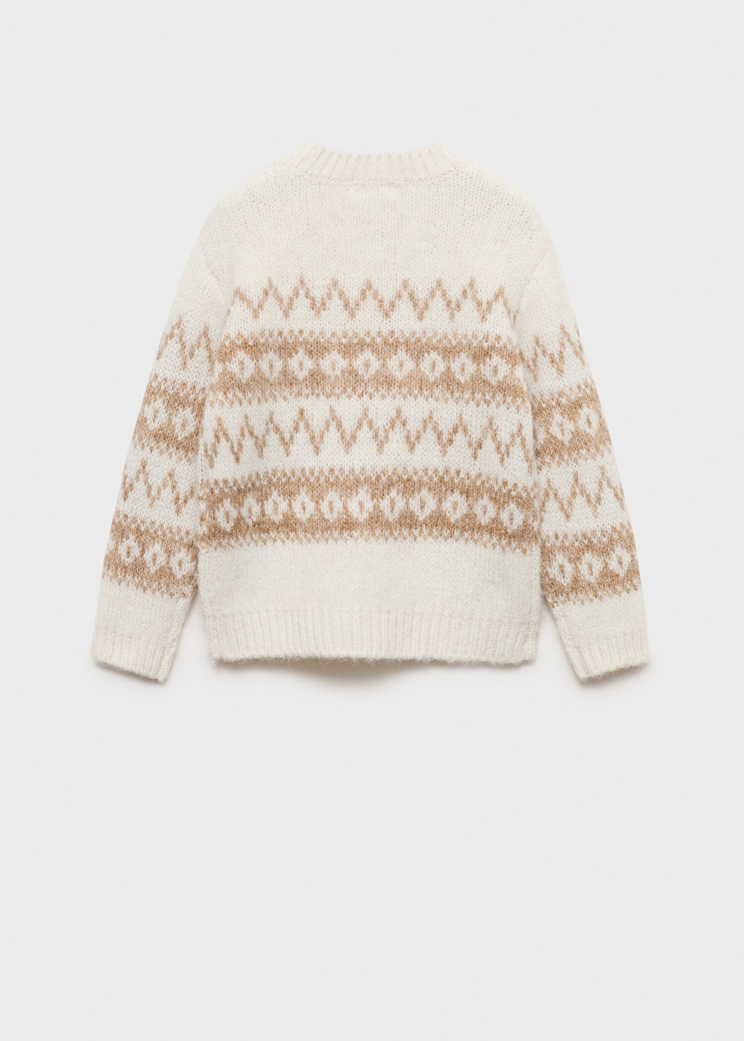 Jacquard sweater - Reverse of the article