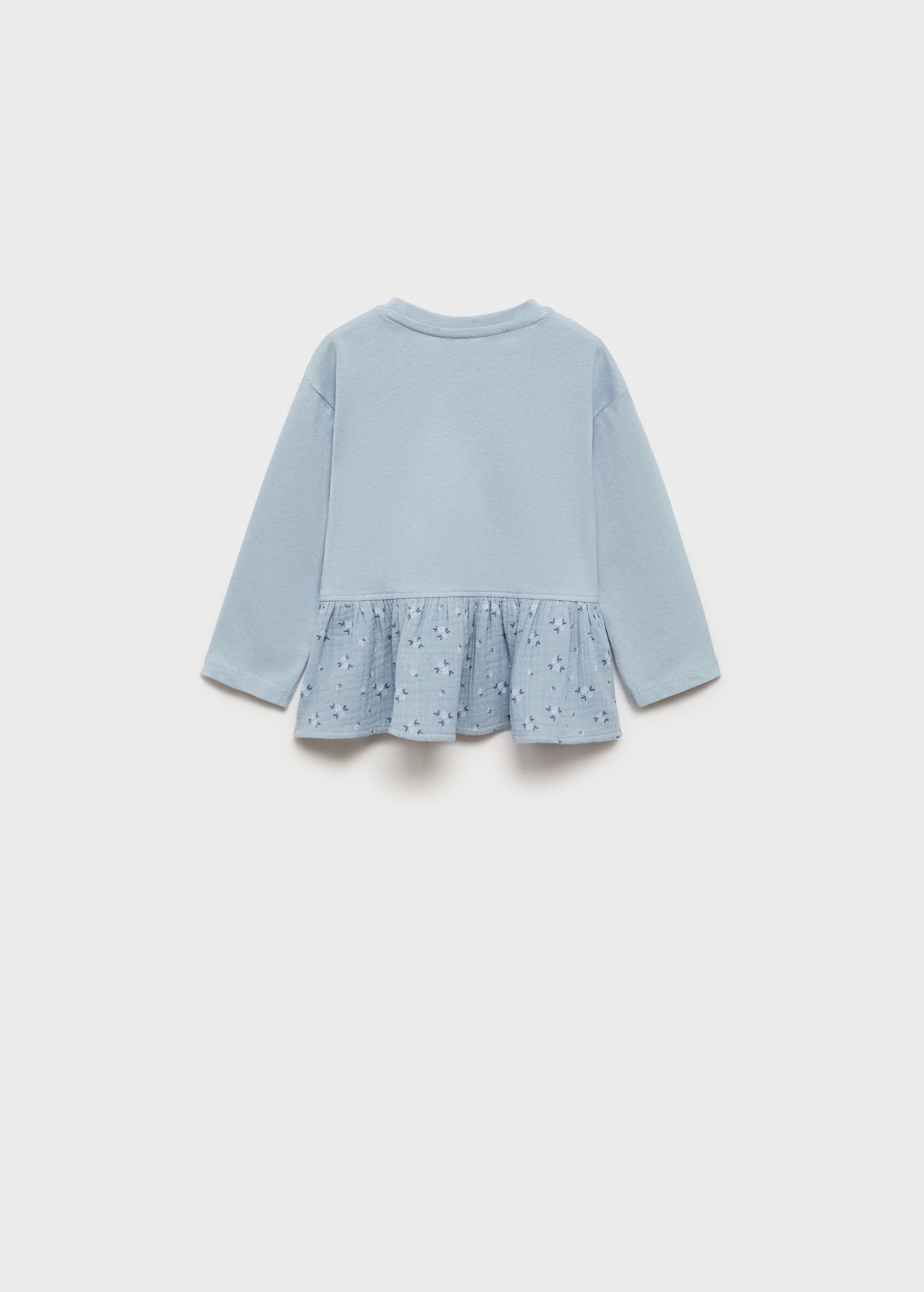 Floral hem T-shirt - Reverse of the article