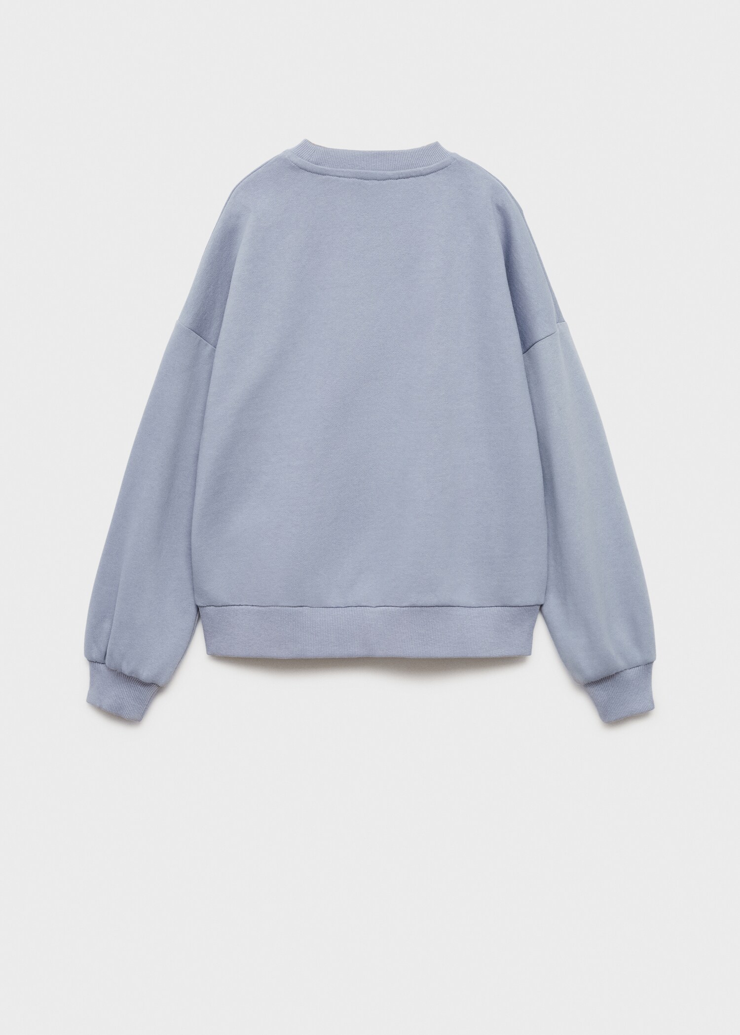 Desenli pamuklu sweatshirt - Ürünün arkası
