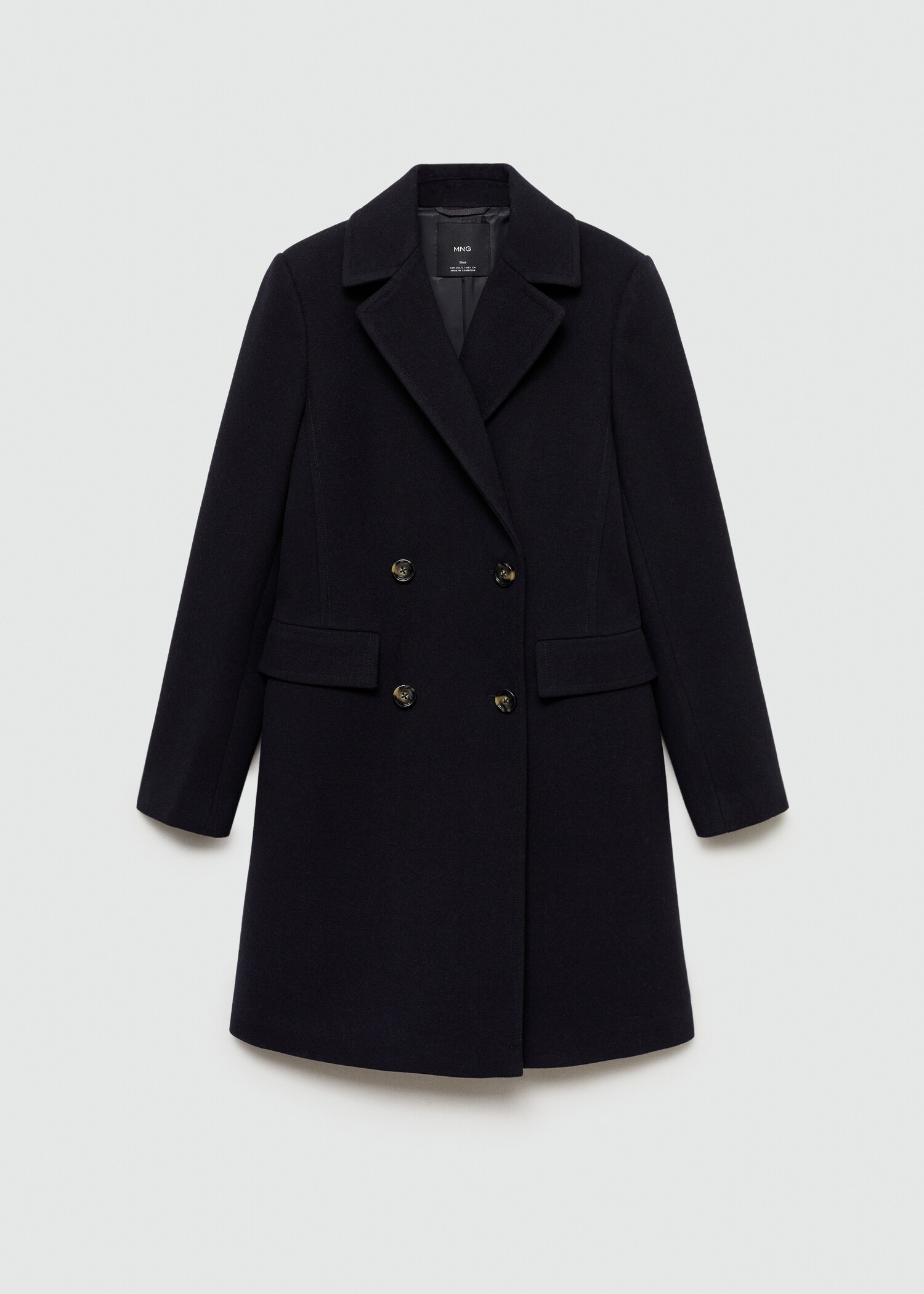 Double-breasted wool coat - Article without model
