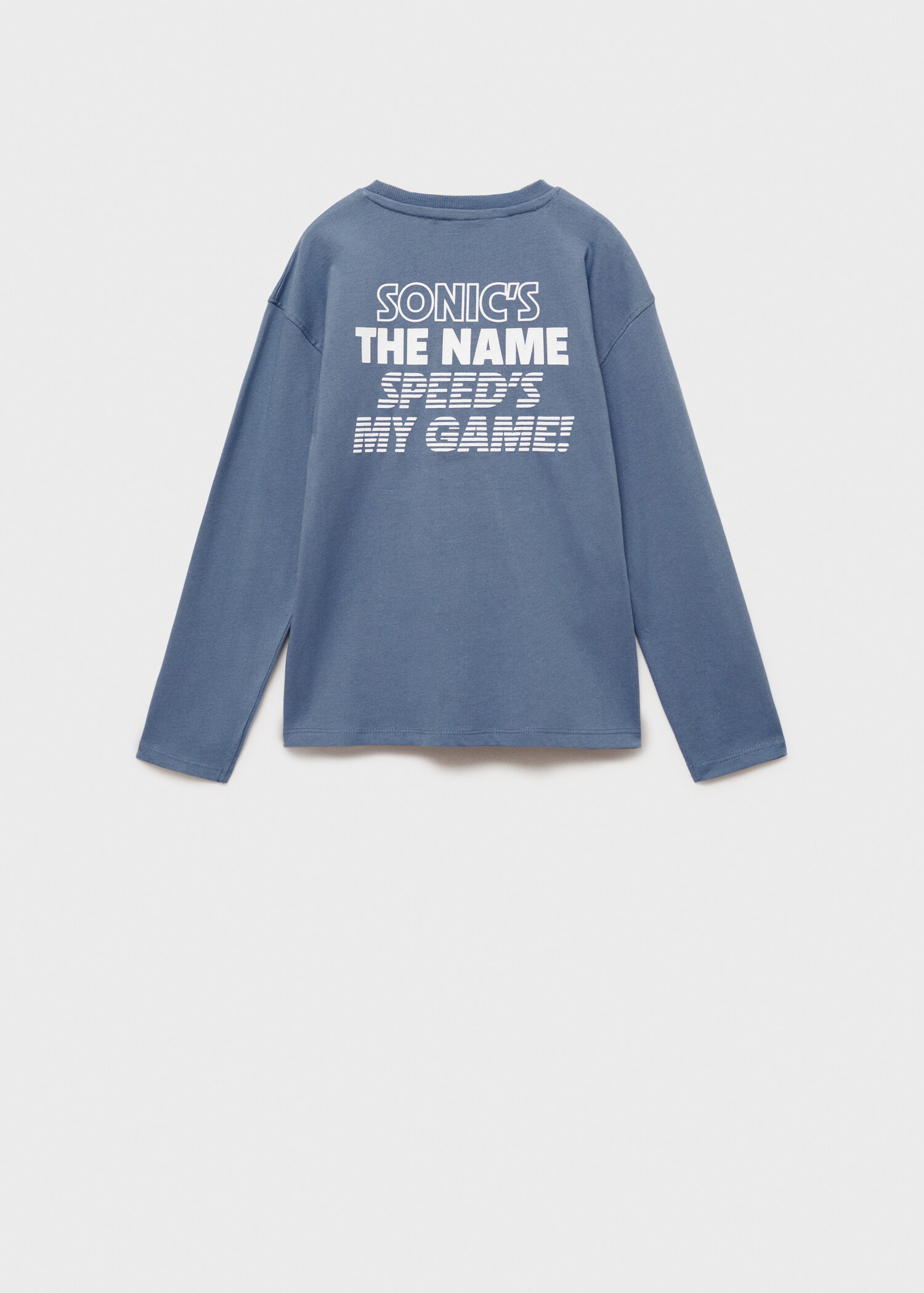 Embossed Sonic t-shirt - Reverse of the article