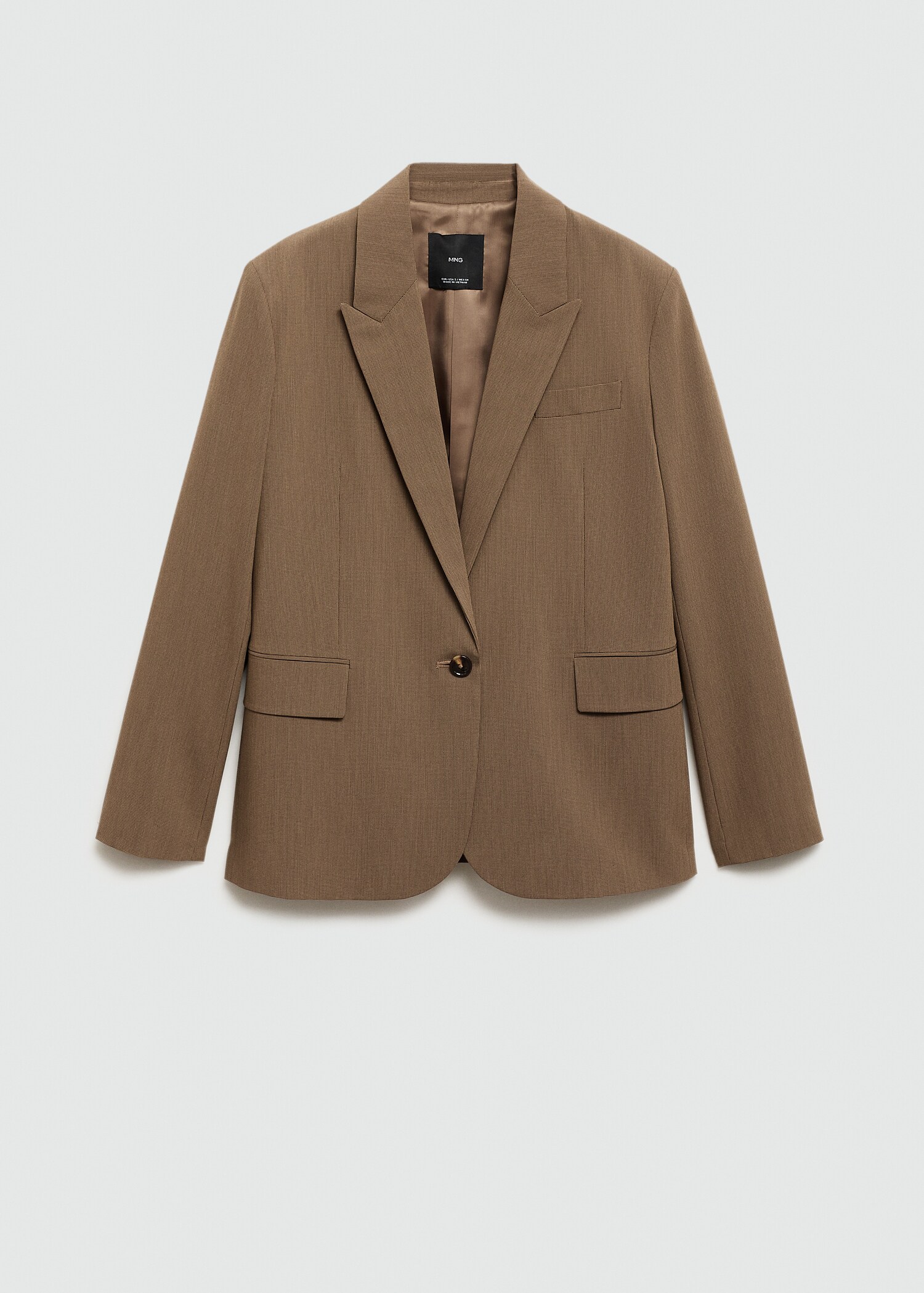 Blazer costume micro pied-de-poule - Article sans modèle