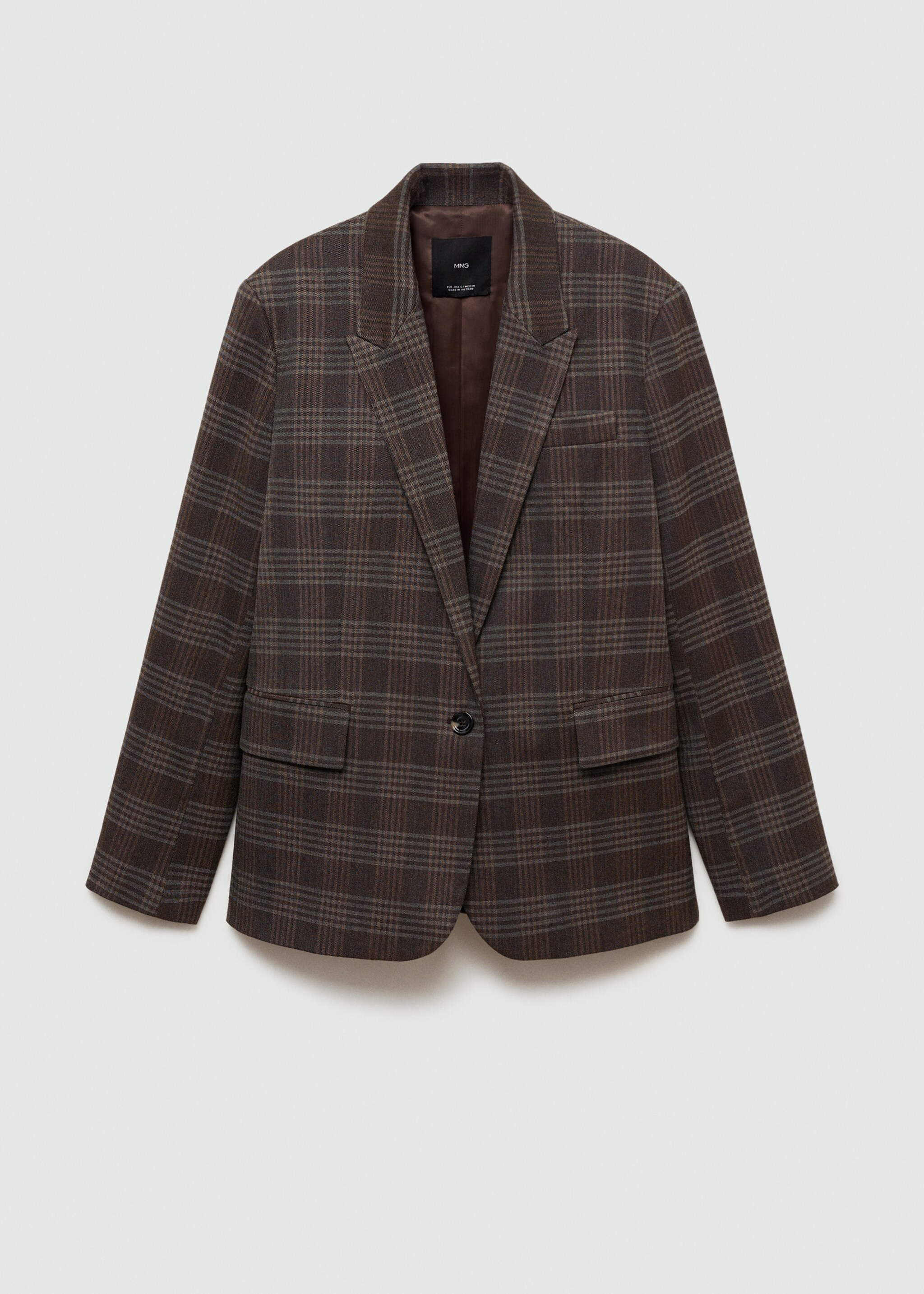 Blazer droit carreaux - Article sans modèle
