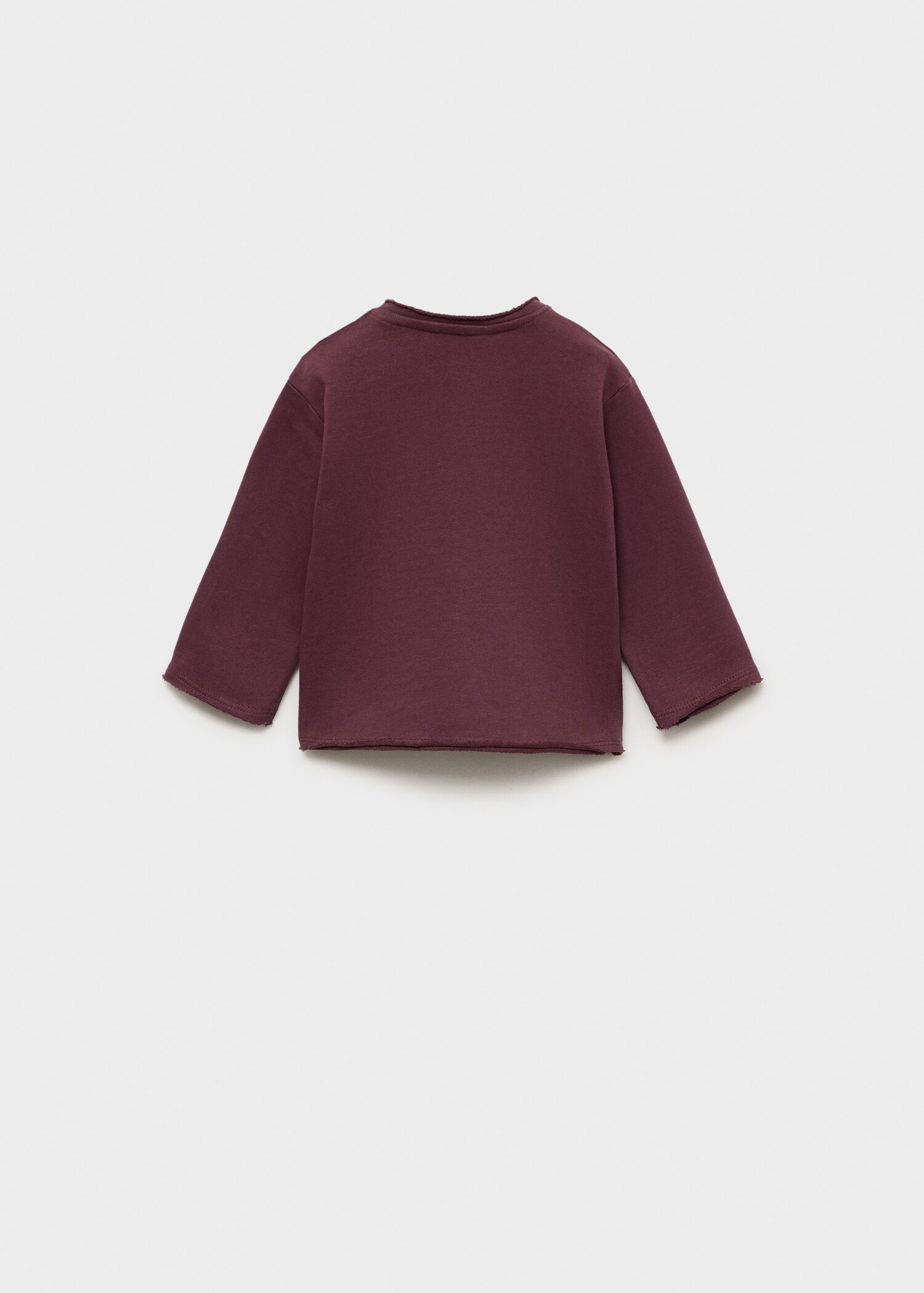 Cepli pamuklu sweatshirt - Ürünün arkası