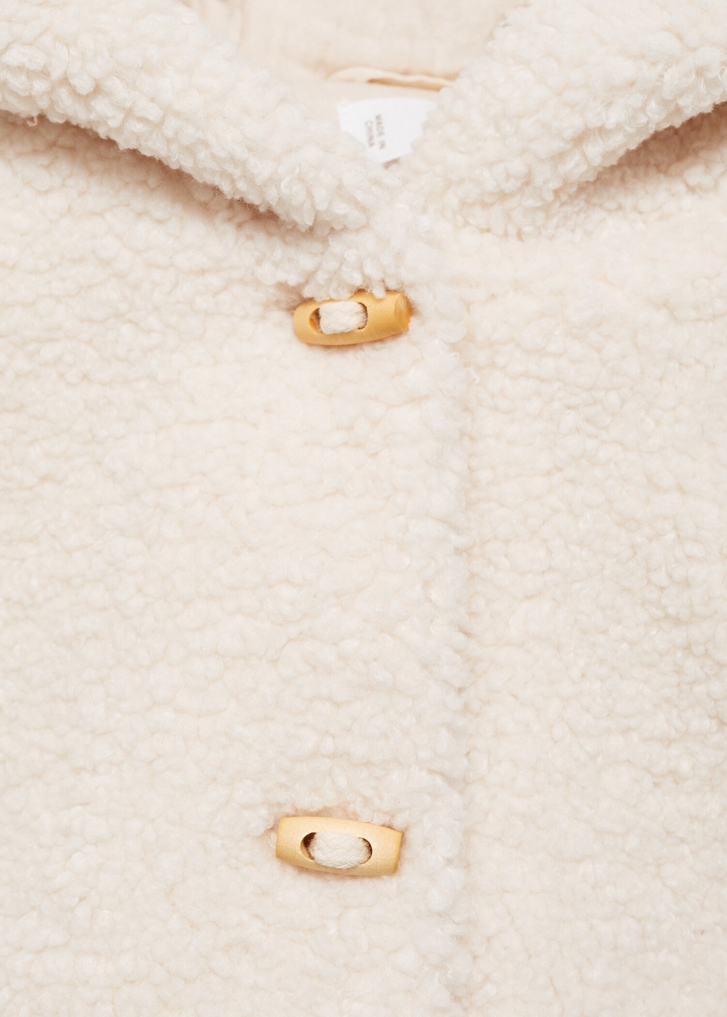 Shearling-effect hooded coat - Details of the article 8