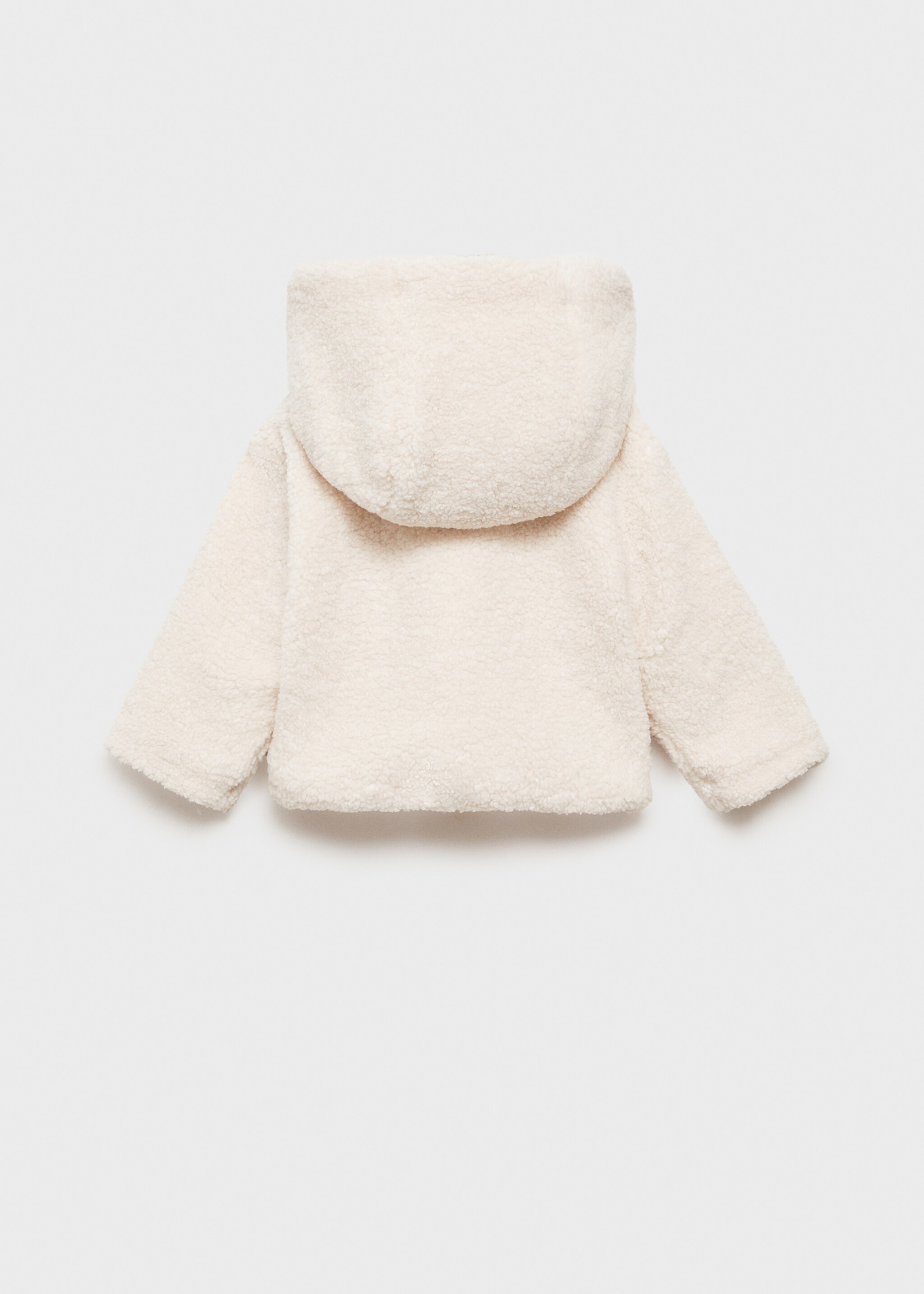 Shearling-effect hooded coat - Reverse of the article