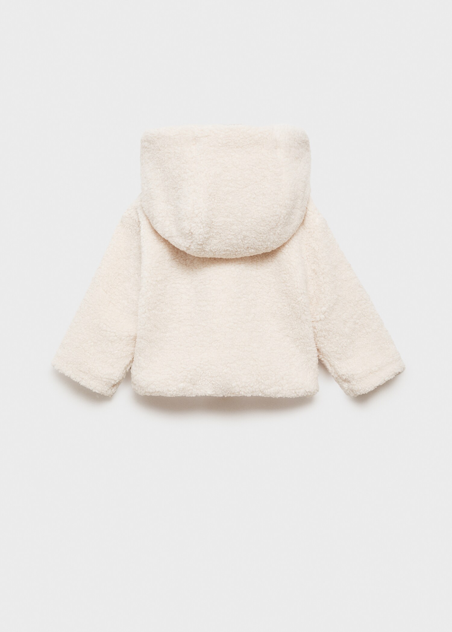 Shearling-effect hooded coat - Reverse of the article