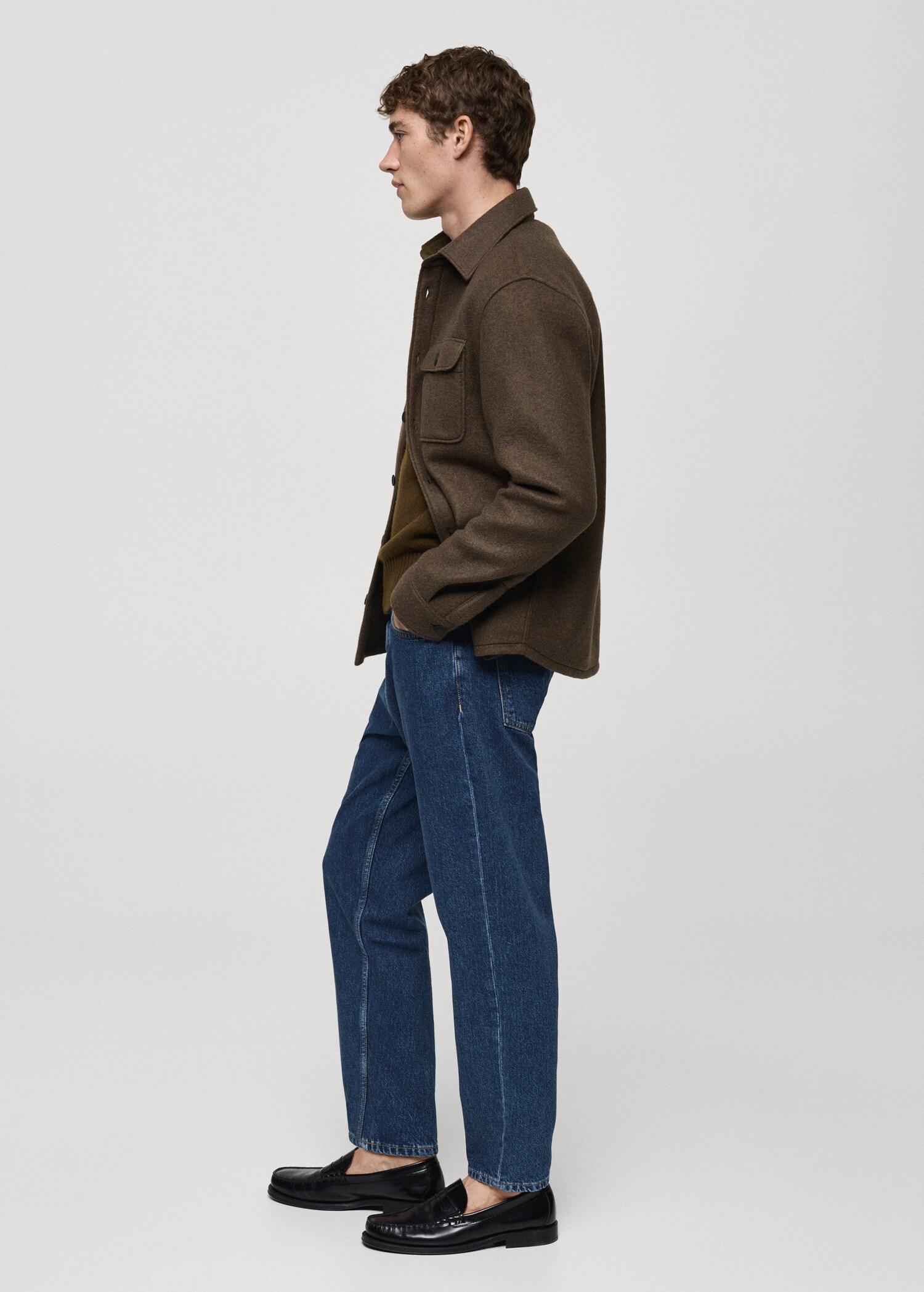 Jean tapered-fit délavé foncé - Détail de l'article 2