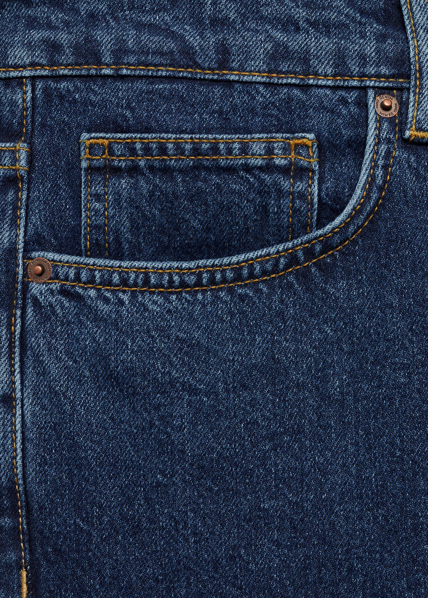 Jean tapered-fit délavé foncé - Détail de l'article 8