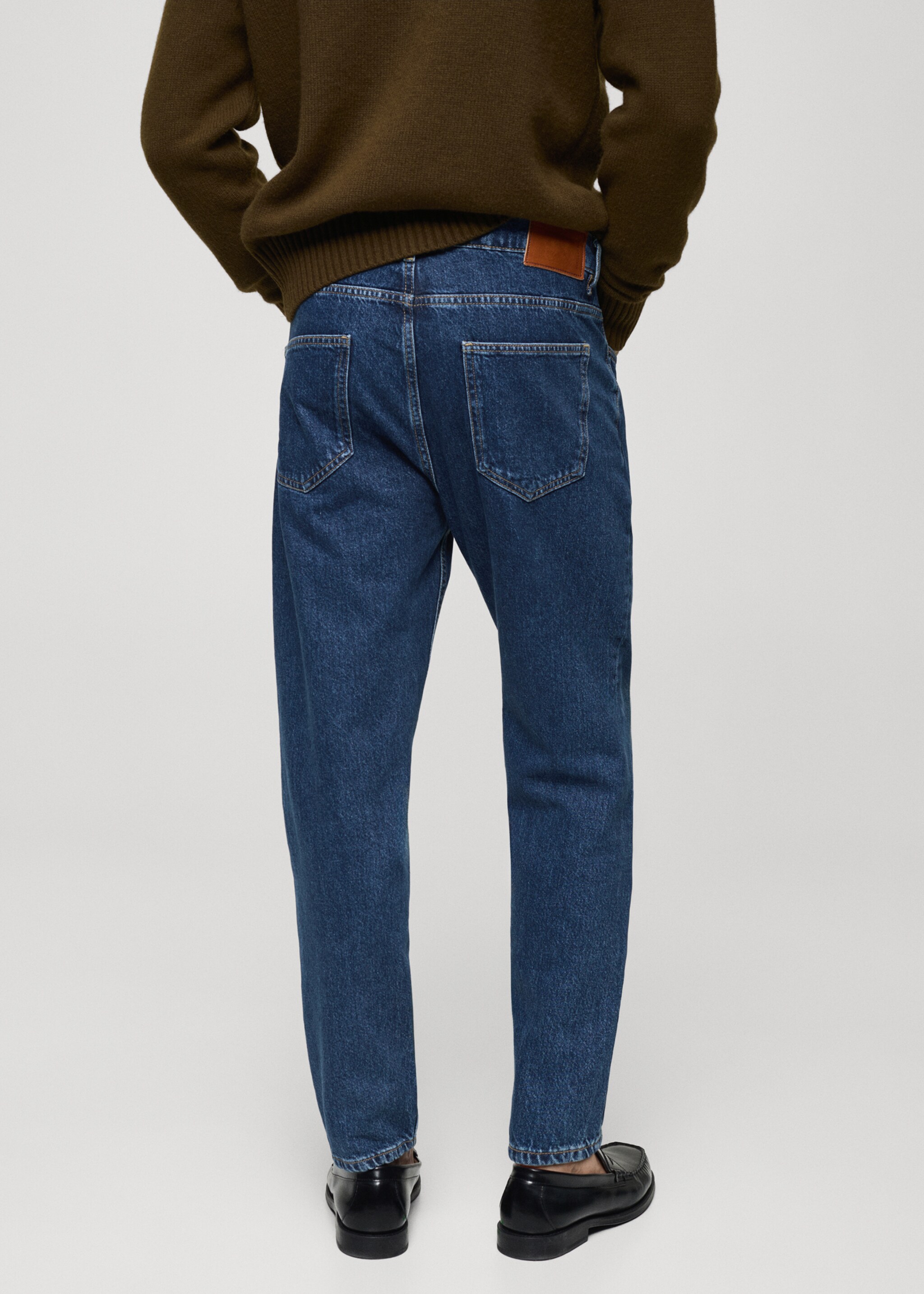 Jeans tapered-fit lavado oscuro - Reverso del artículo