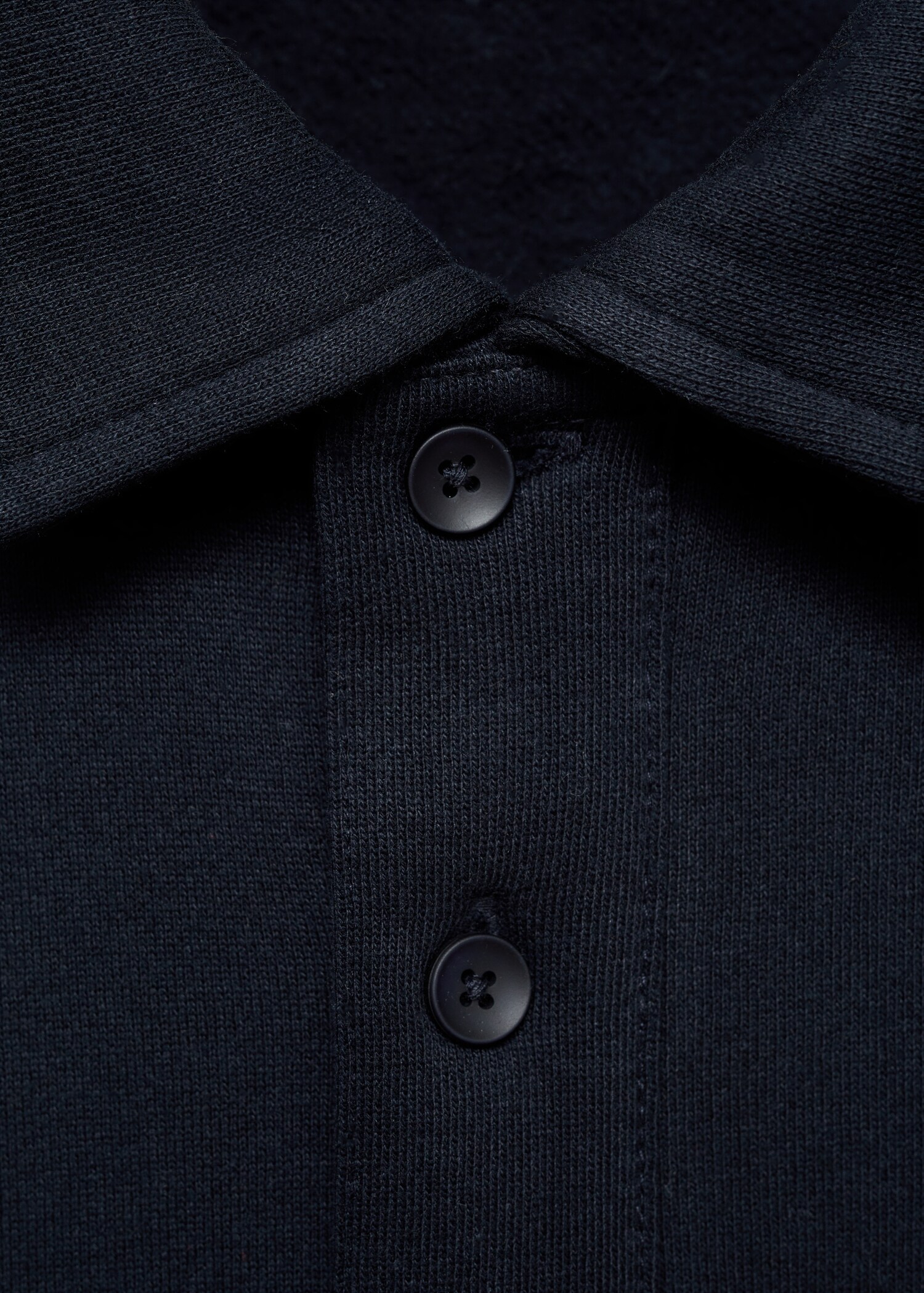 Cotton-blend polo sweatshirt - Details of the article 8