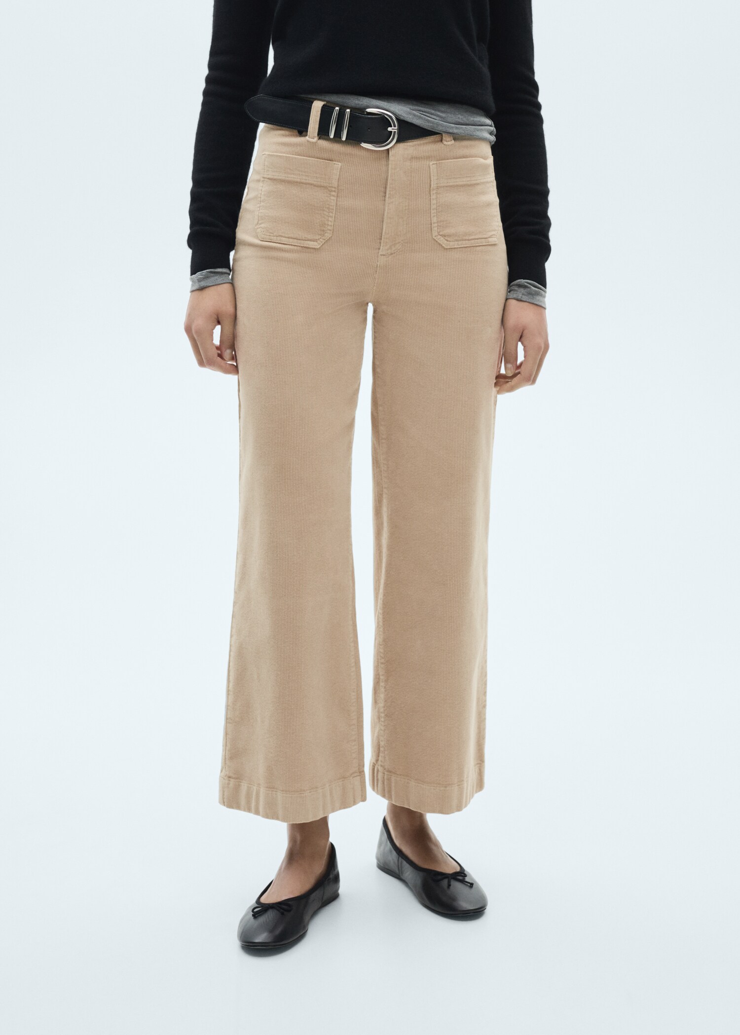 Catherin culotte corduroy trousers - Medium plane
