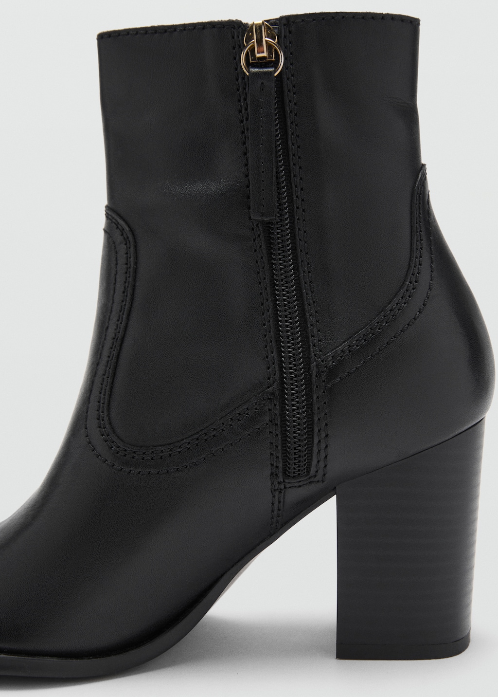 Mango fashion leather ankle boots