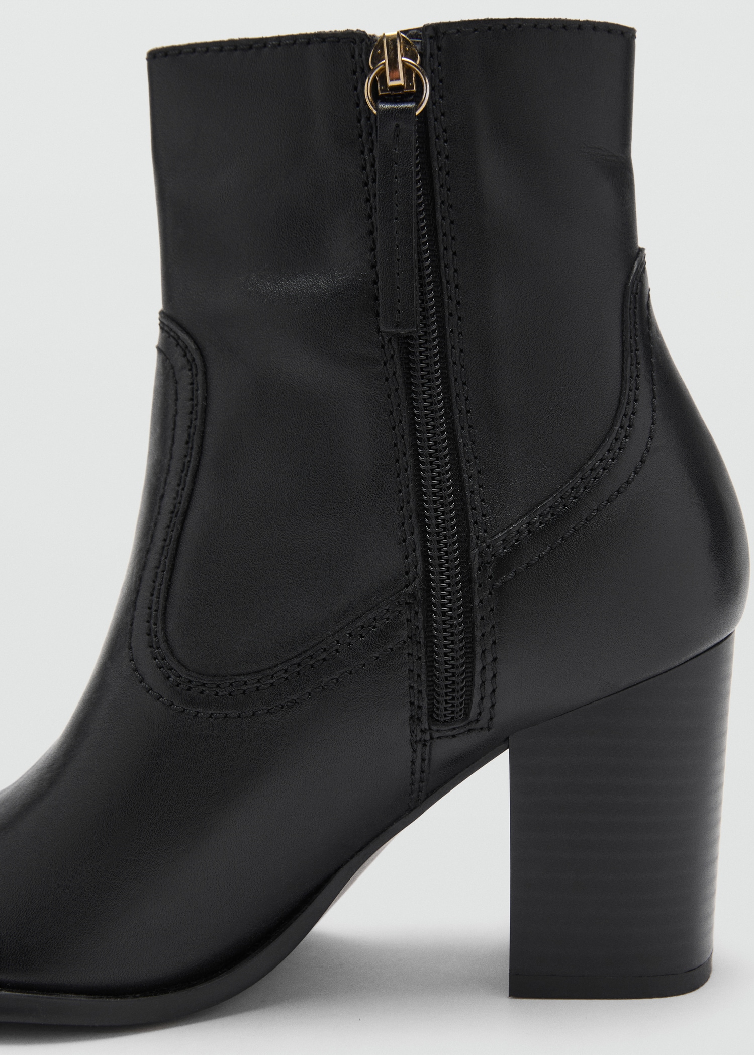 Leather pointed ankle boots Women MANGO Canada