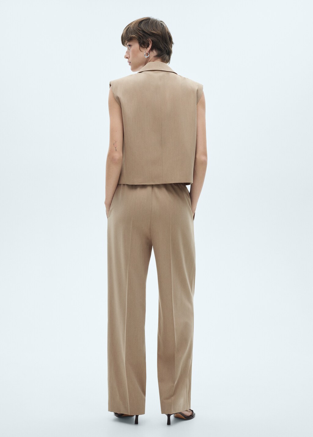 Elastic waist suit trousers | MANGO Kosovo