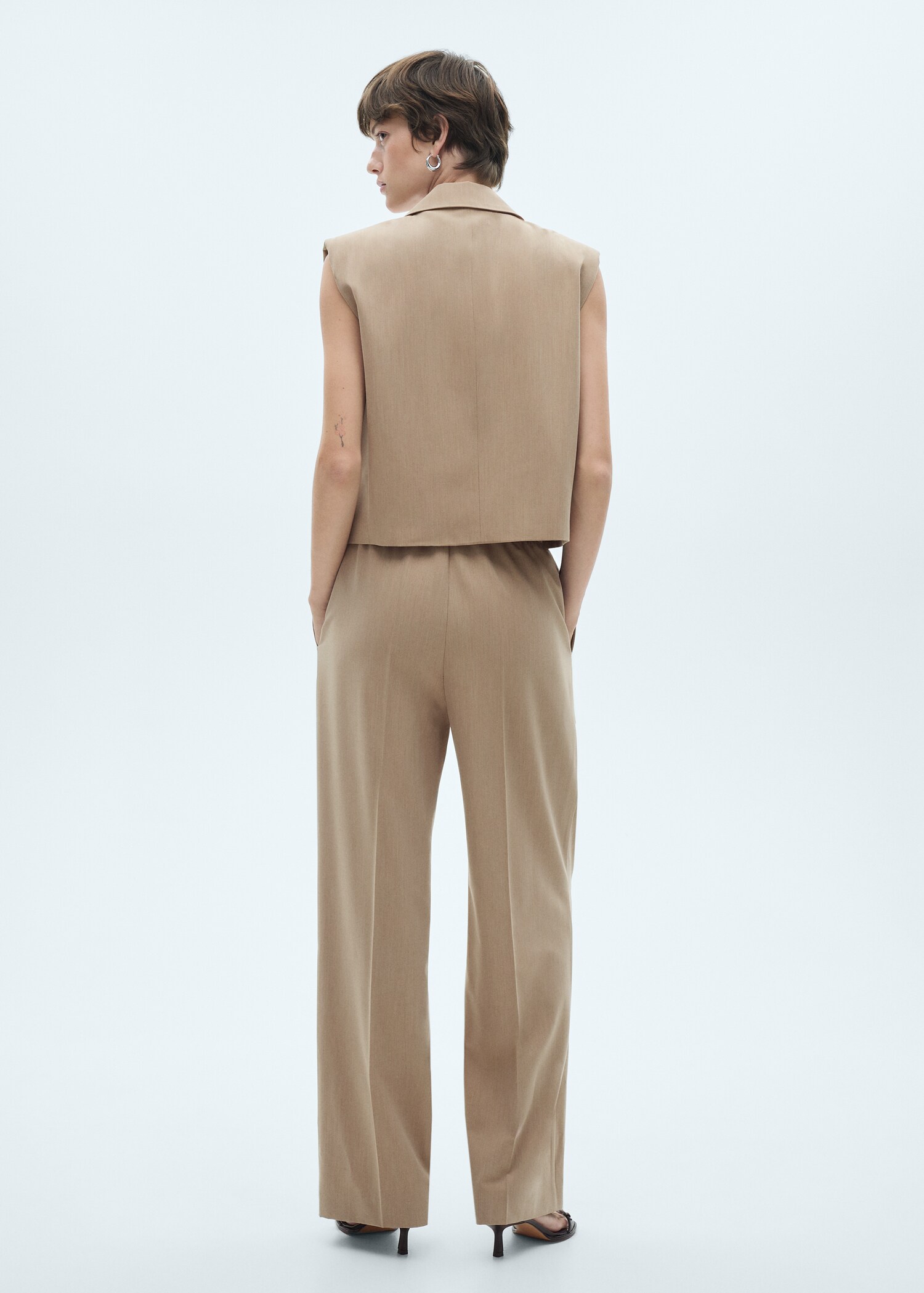 Elastic waist suit trousers - Reverse of the article