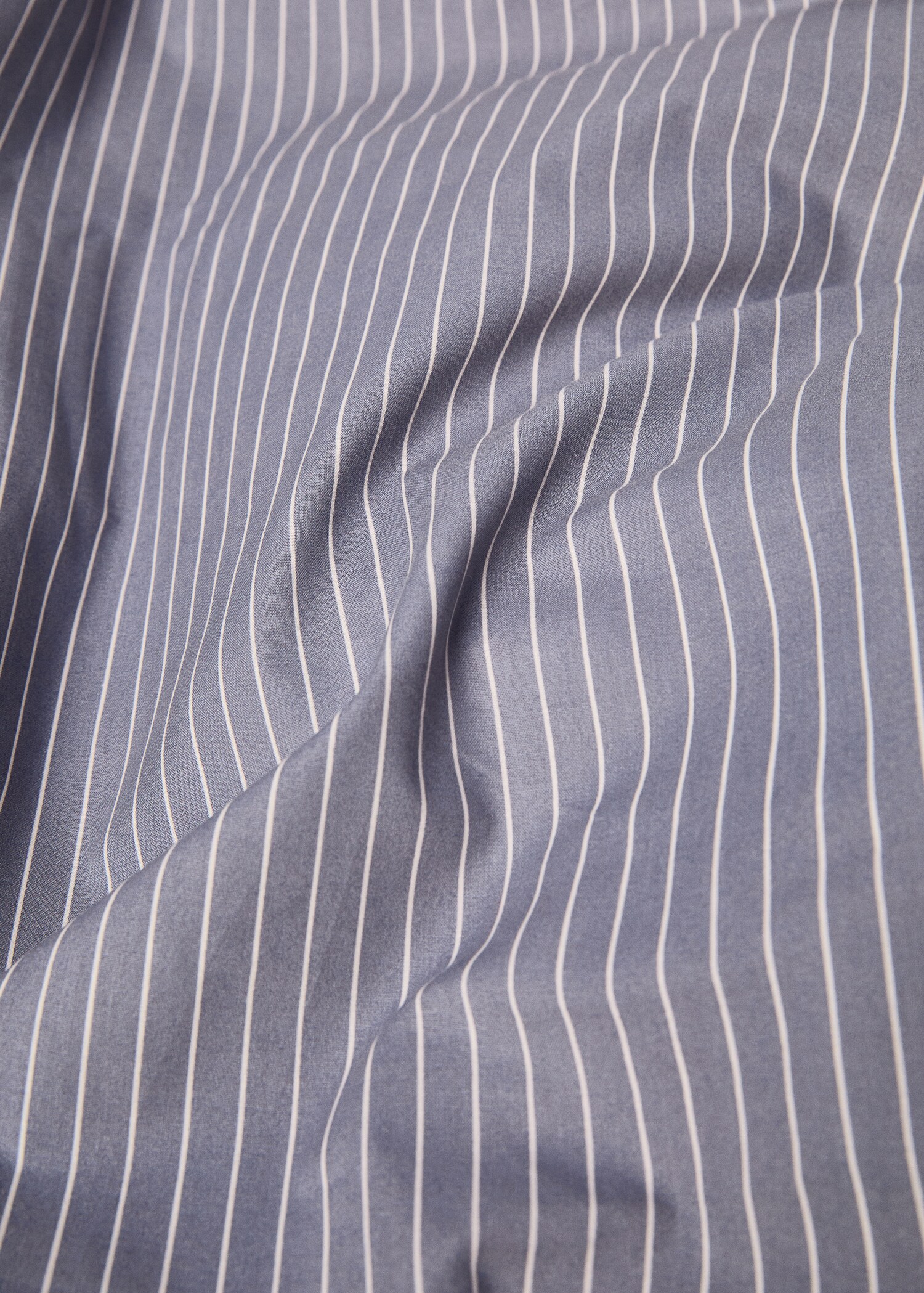 Percale cotton striped duvet cover for 150cm bed - Details of the article 1