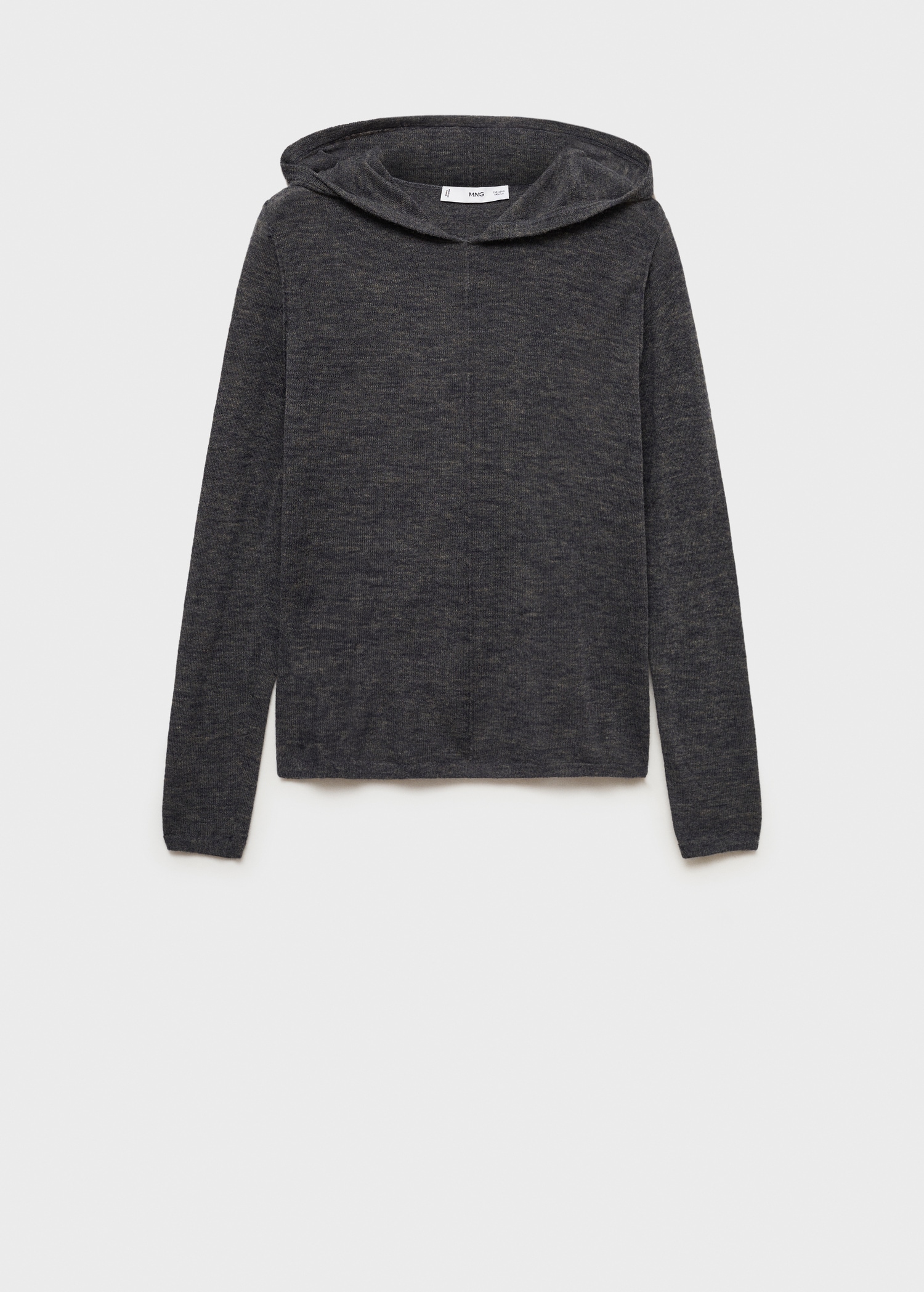 Hooded knit sweater