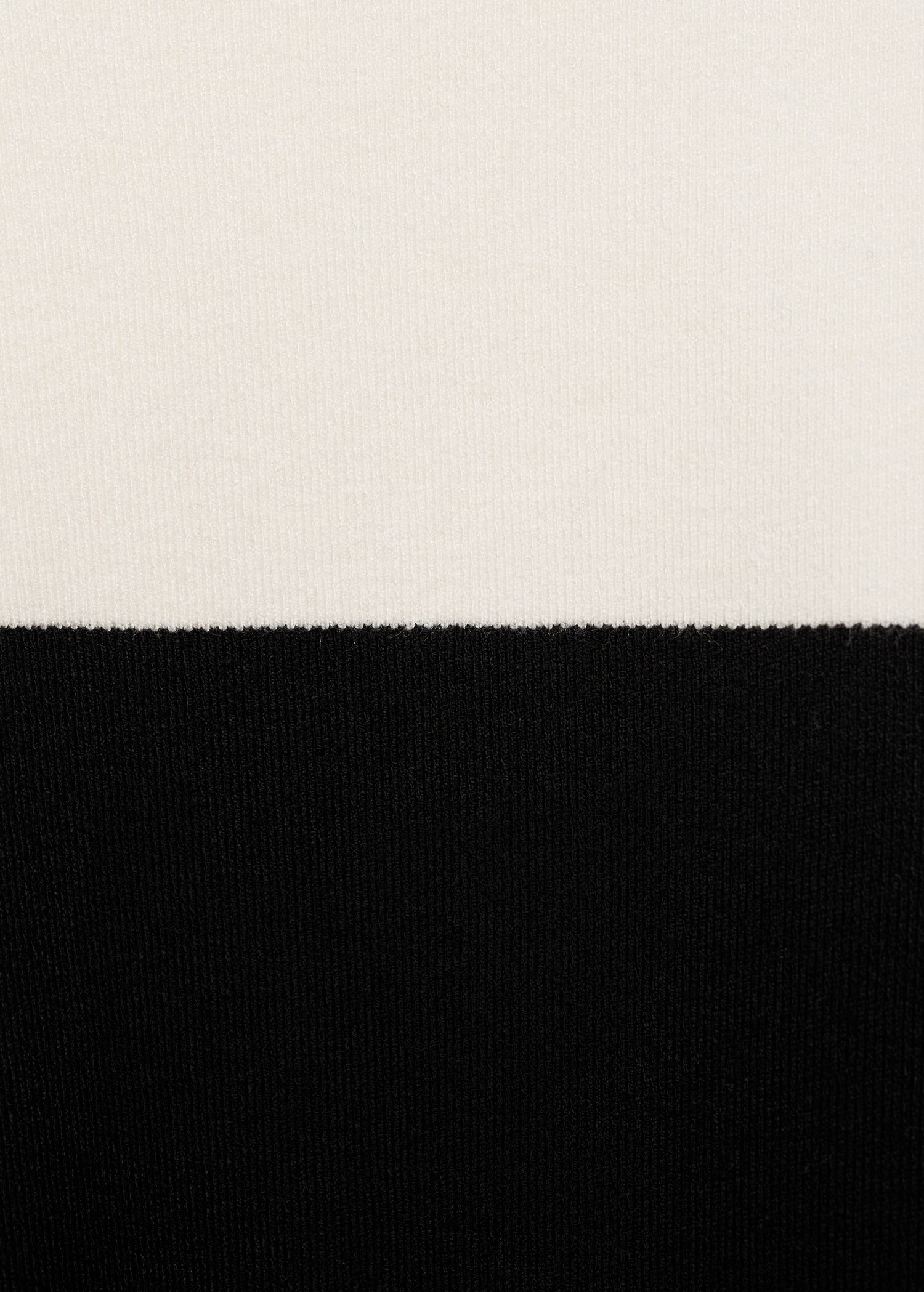 Two-tone sweater with perkins neck - Details of the article 0