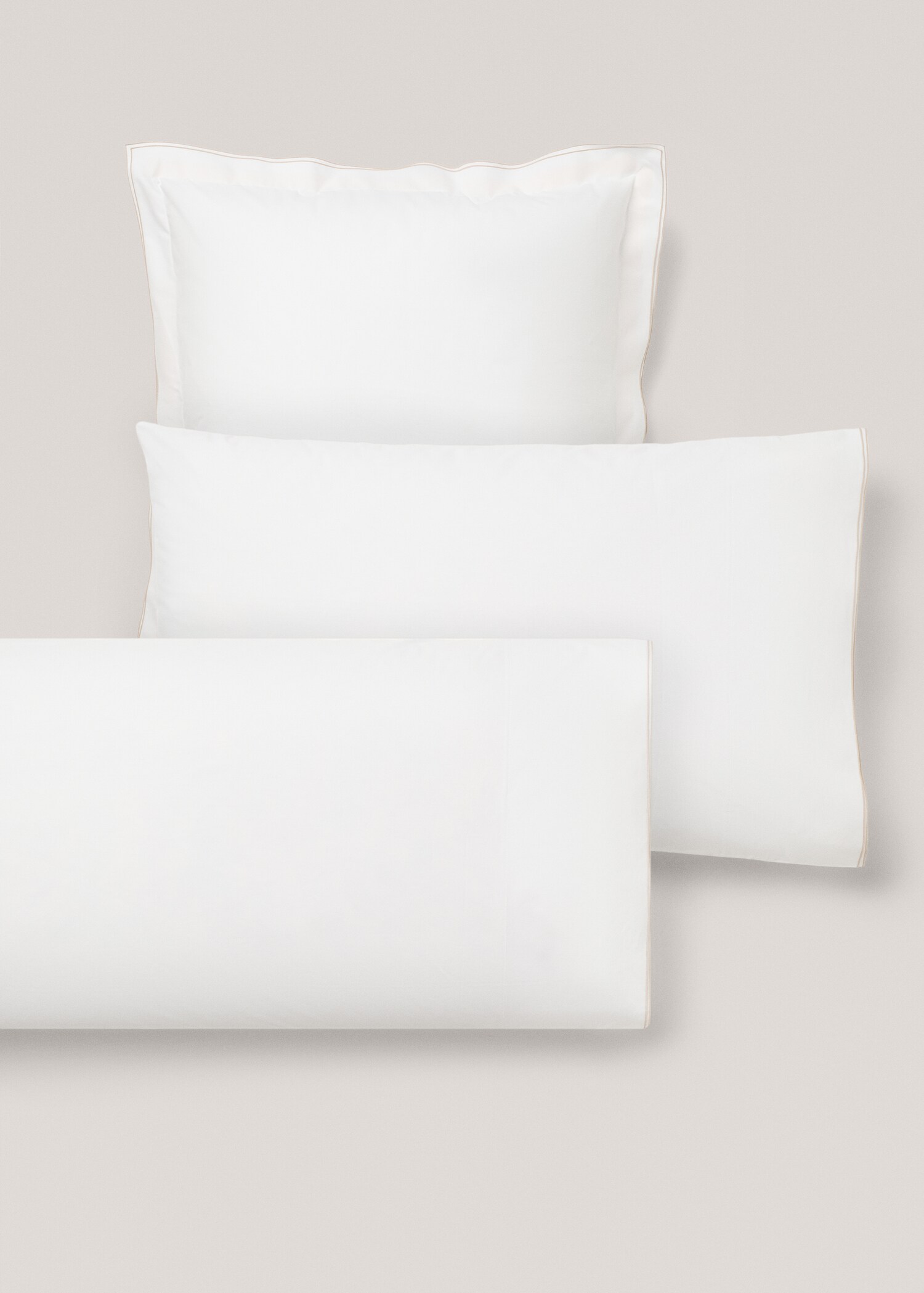 Double-embroidered pillowcase 45x110cm - Details of the article 3