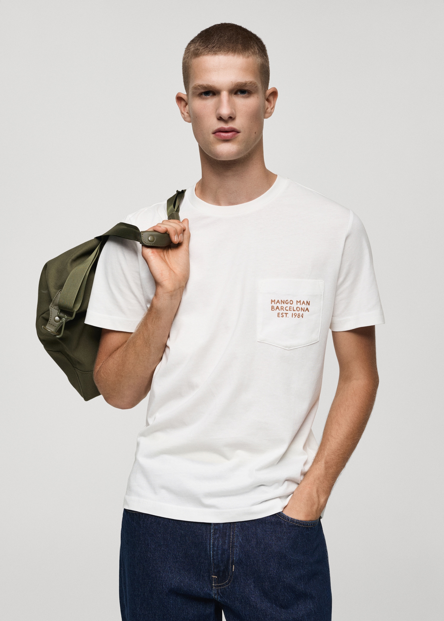 T-shirt 100 % coton texte - Plan moyen